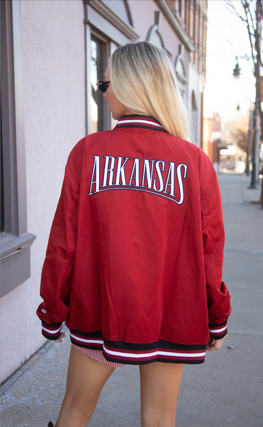 arkansas bomber jacket - razorback red - Image 2