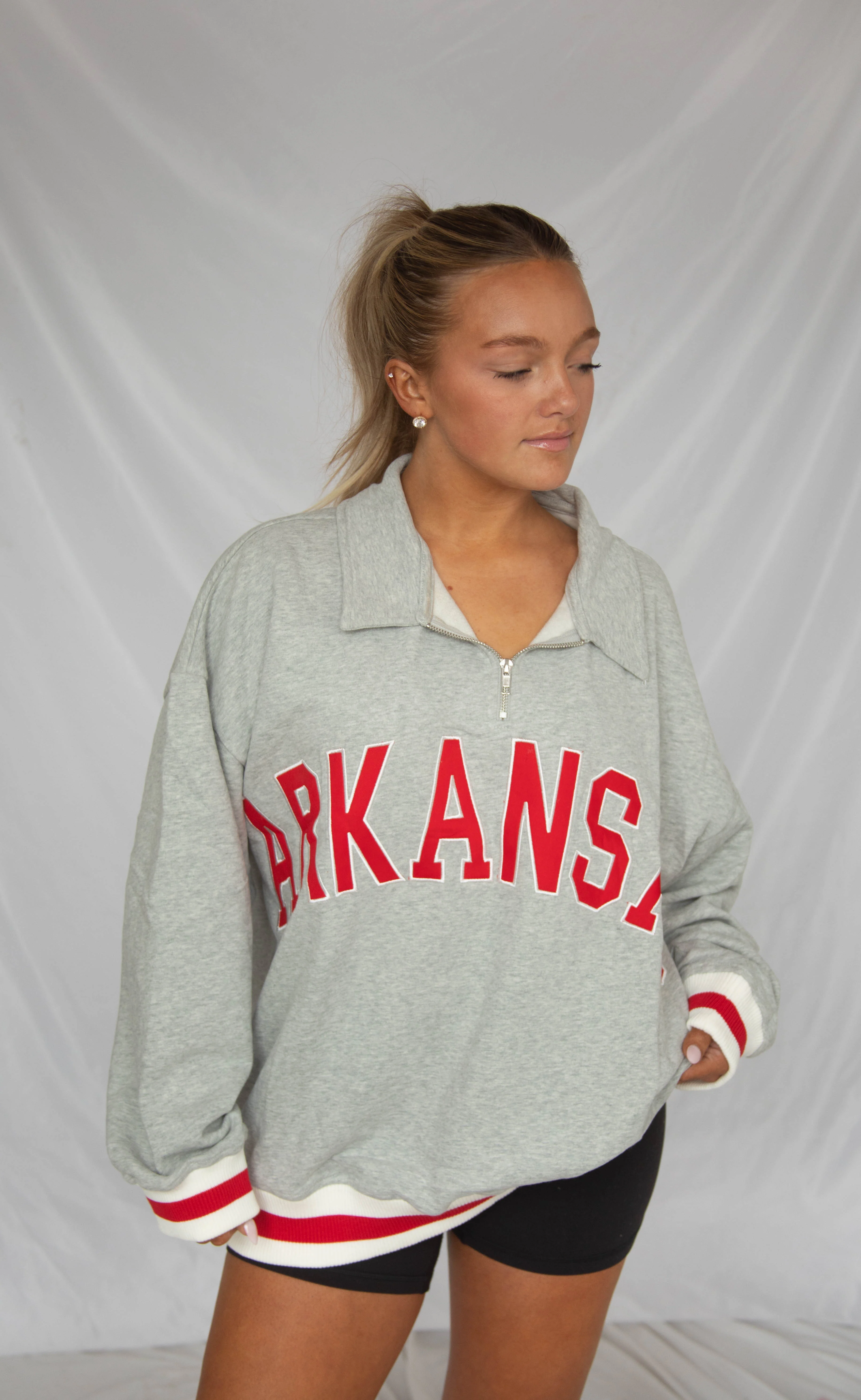 arkansas quarter zip pullover - Image 3
