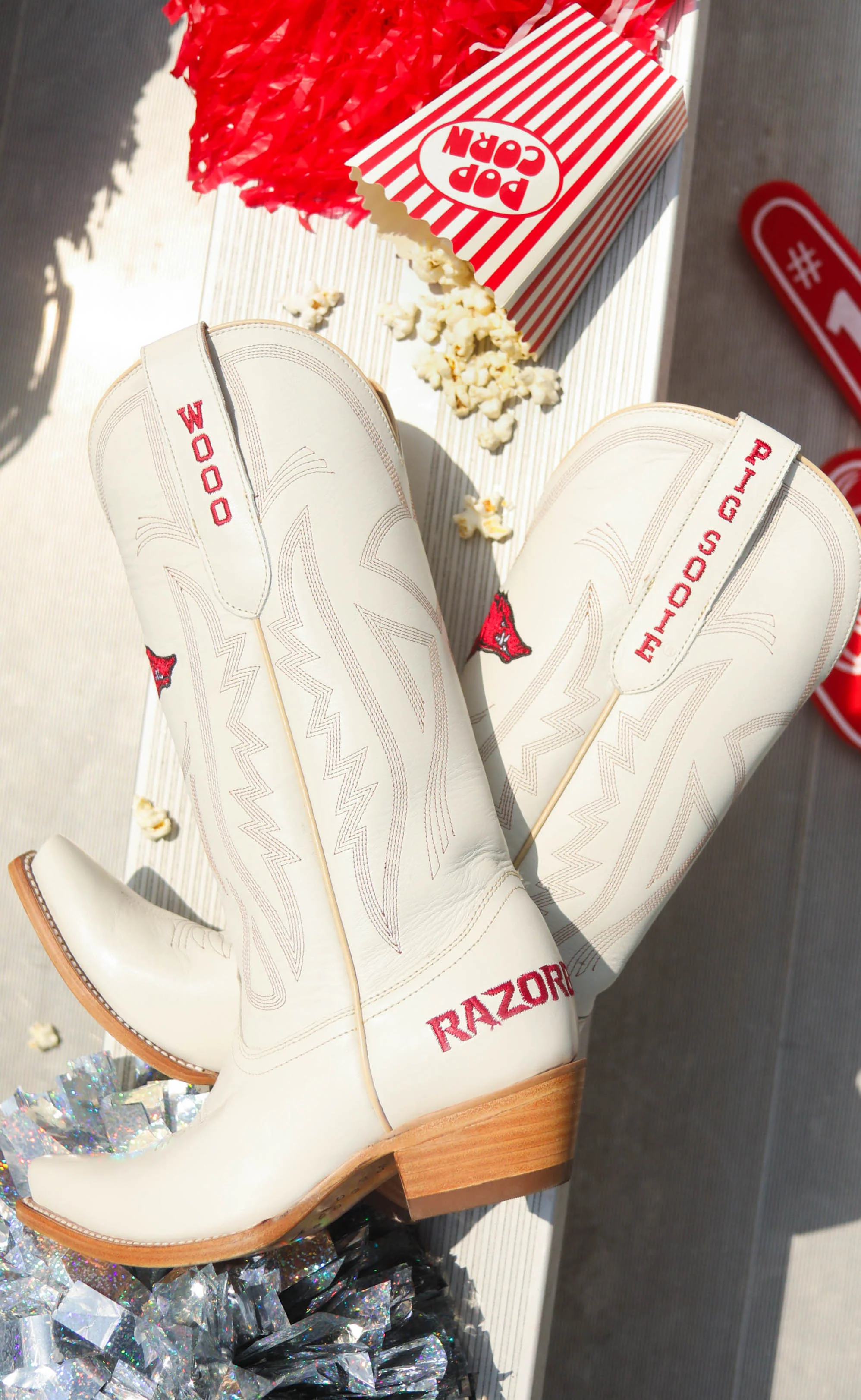 arkansas razorback leather gameday boots - Image 3