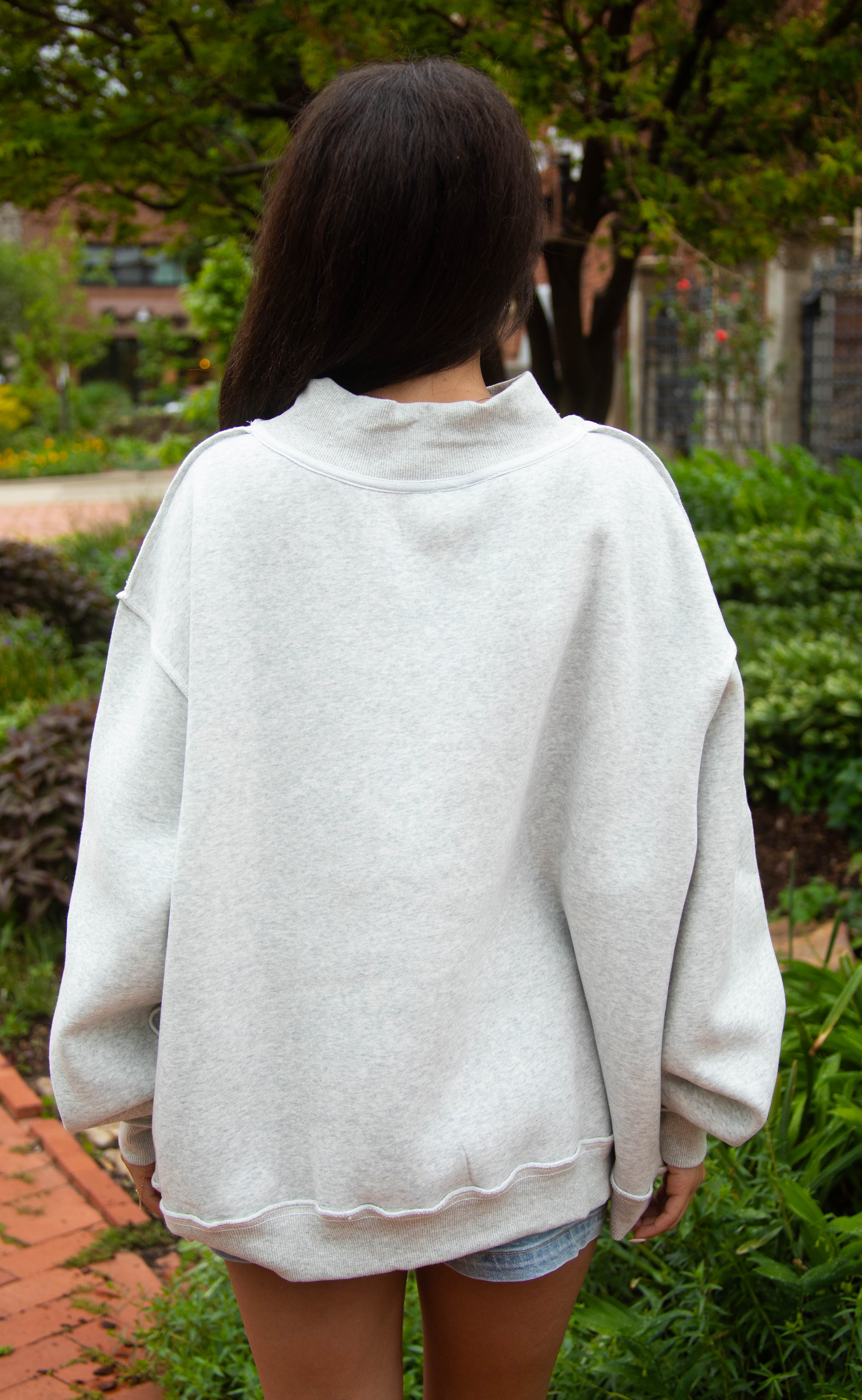 arkansas stripe mockneck - crimson stripe - Image 4