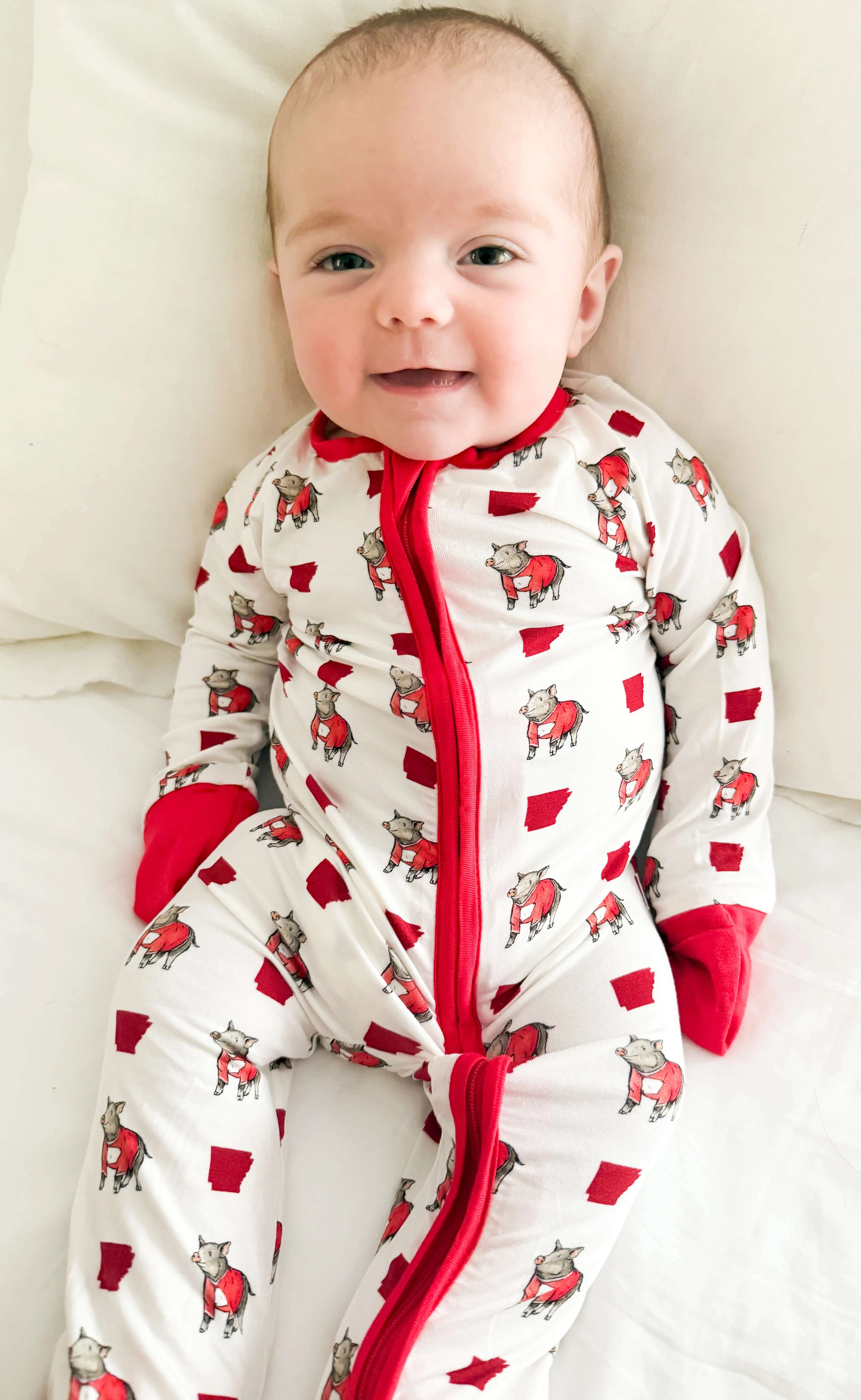 arkansas wild boar unisex kids pajamas - Image 2