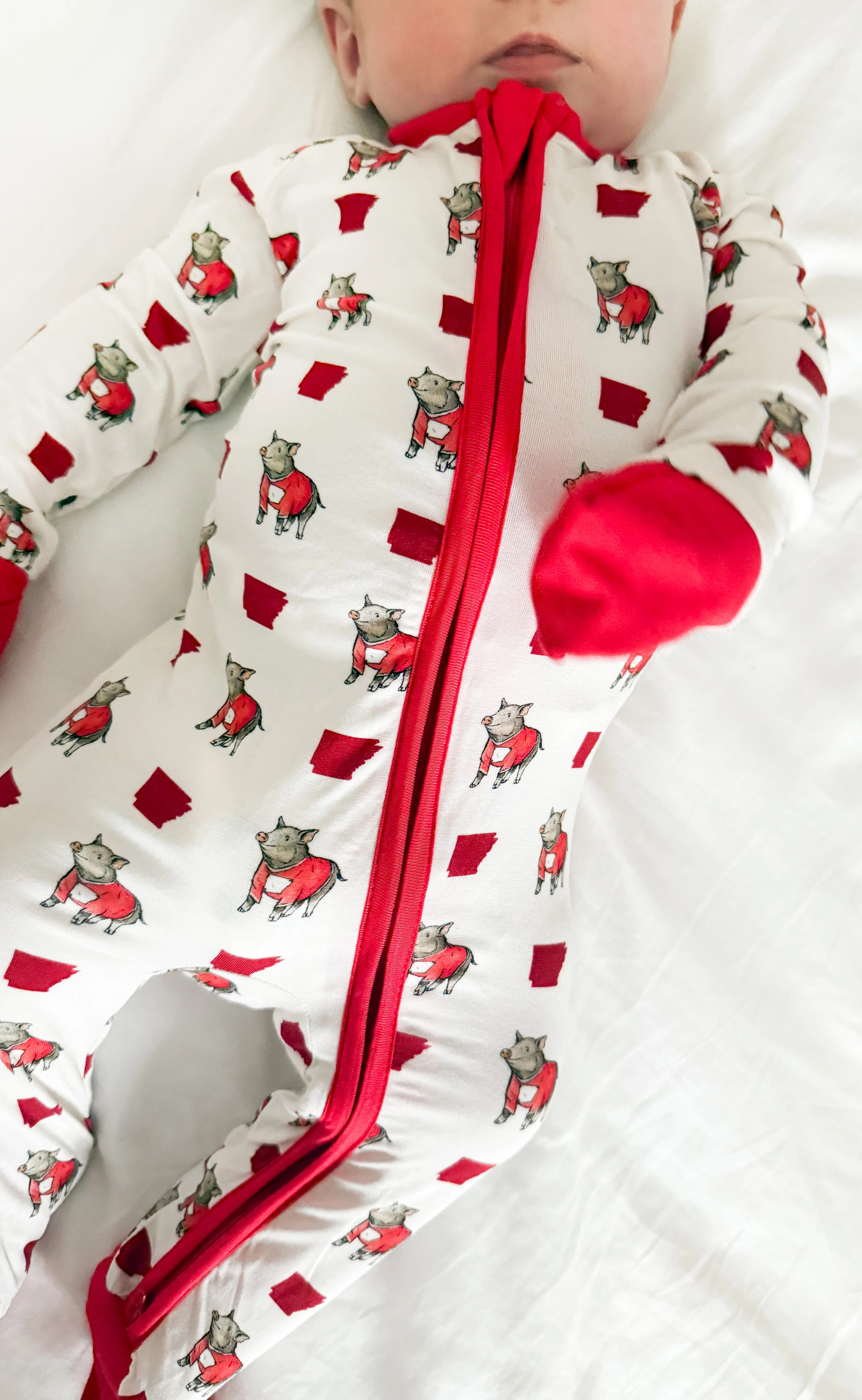arkansas wild boar unisex kids pajamas - Image 4