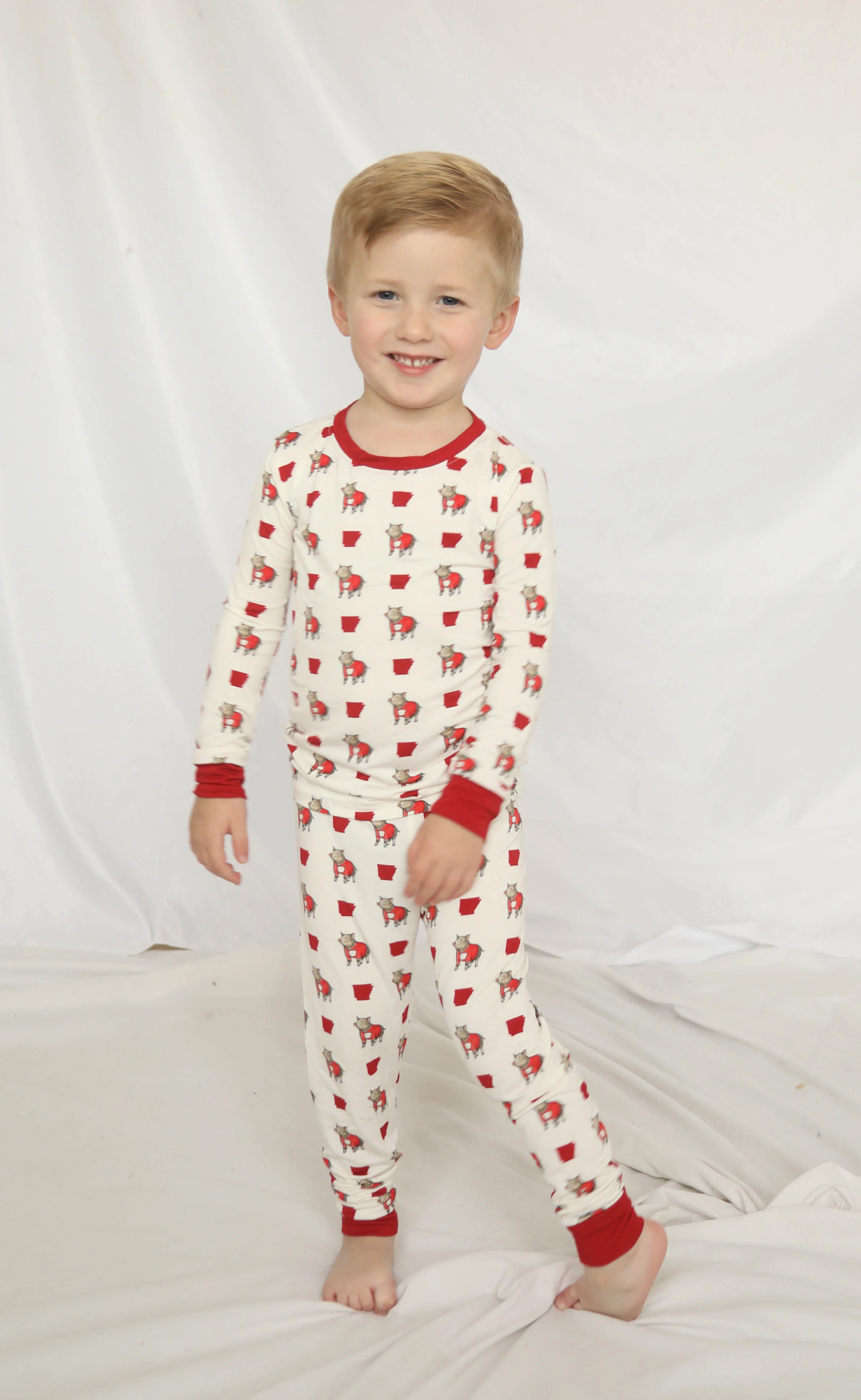 arkansas wild boar unisex kids pajamas - two piece - Image 2