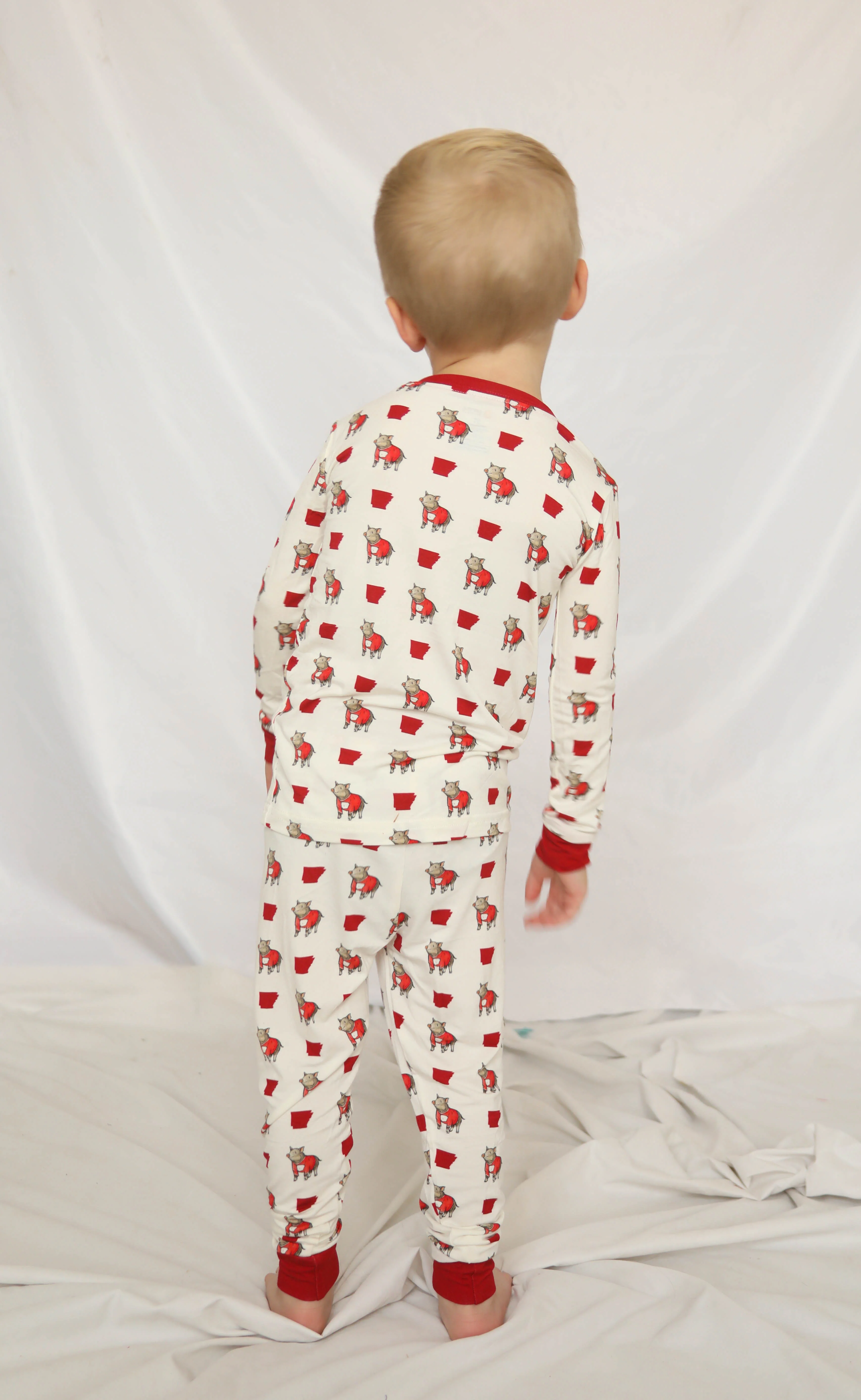 arkansas wild boar unisex kids pajamas - two piece - Image 3
