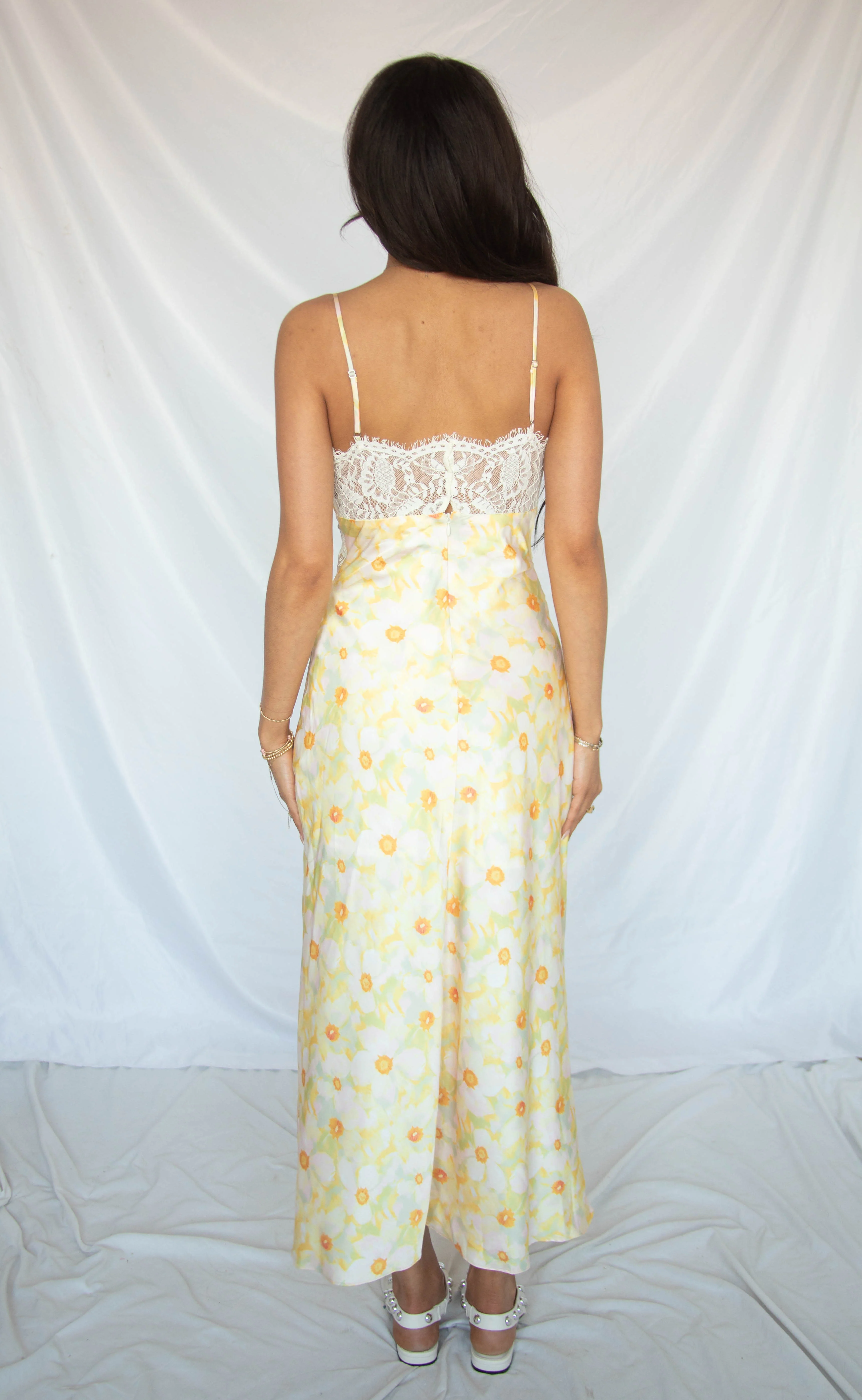 astr: ivanna dress - yellow green floral - Image 4