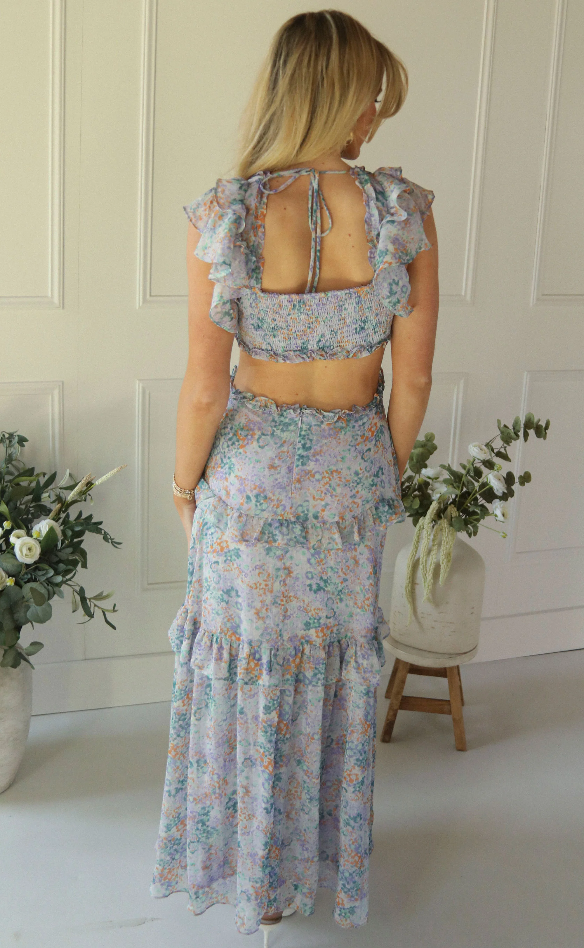 astr: mable dress - lilac green floral - Image 3