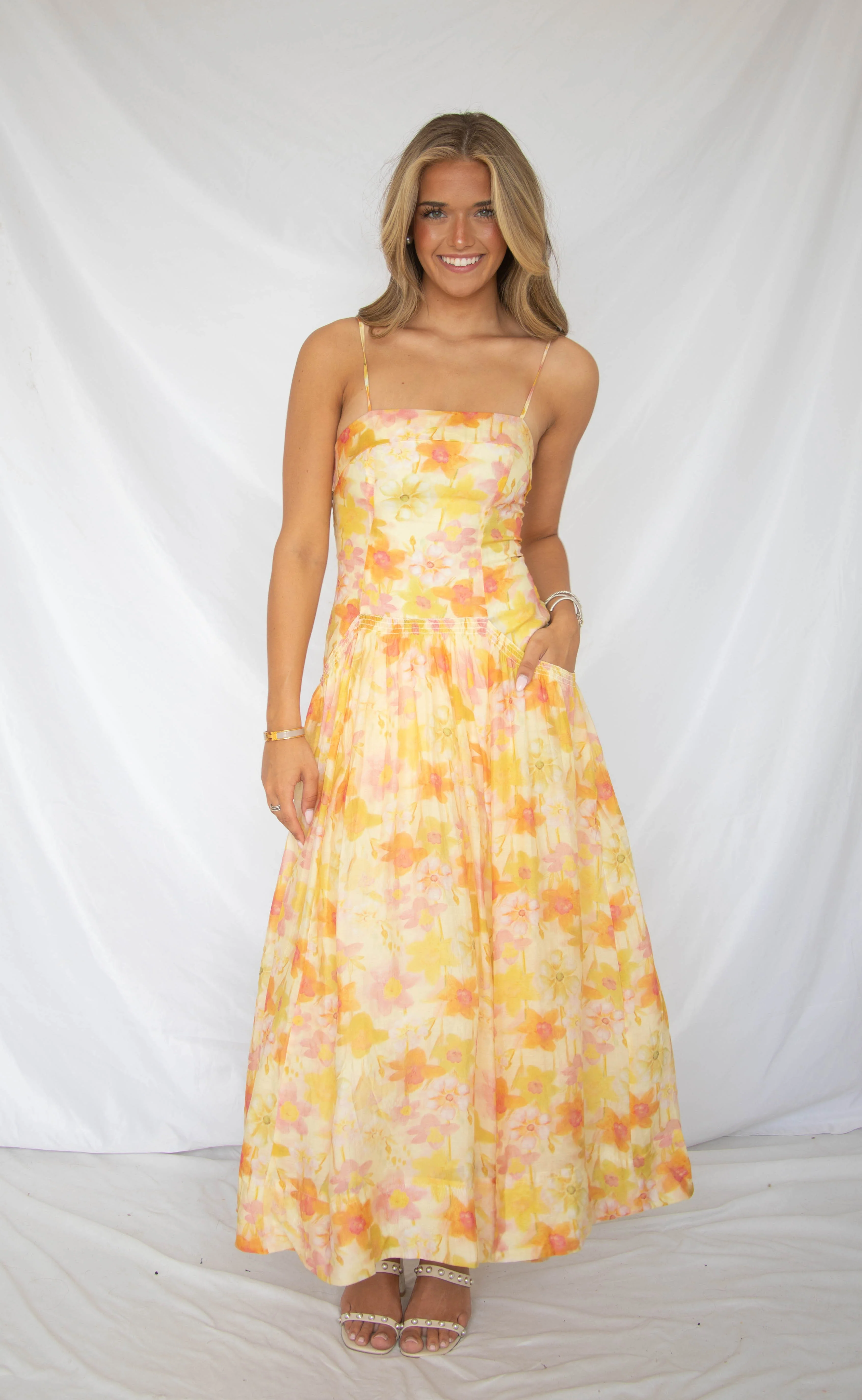 astr: ovina dress - yellow floral - Image 3