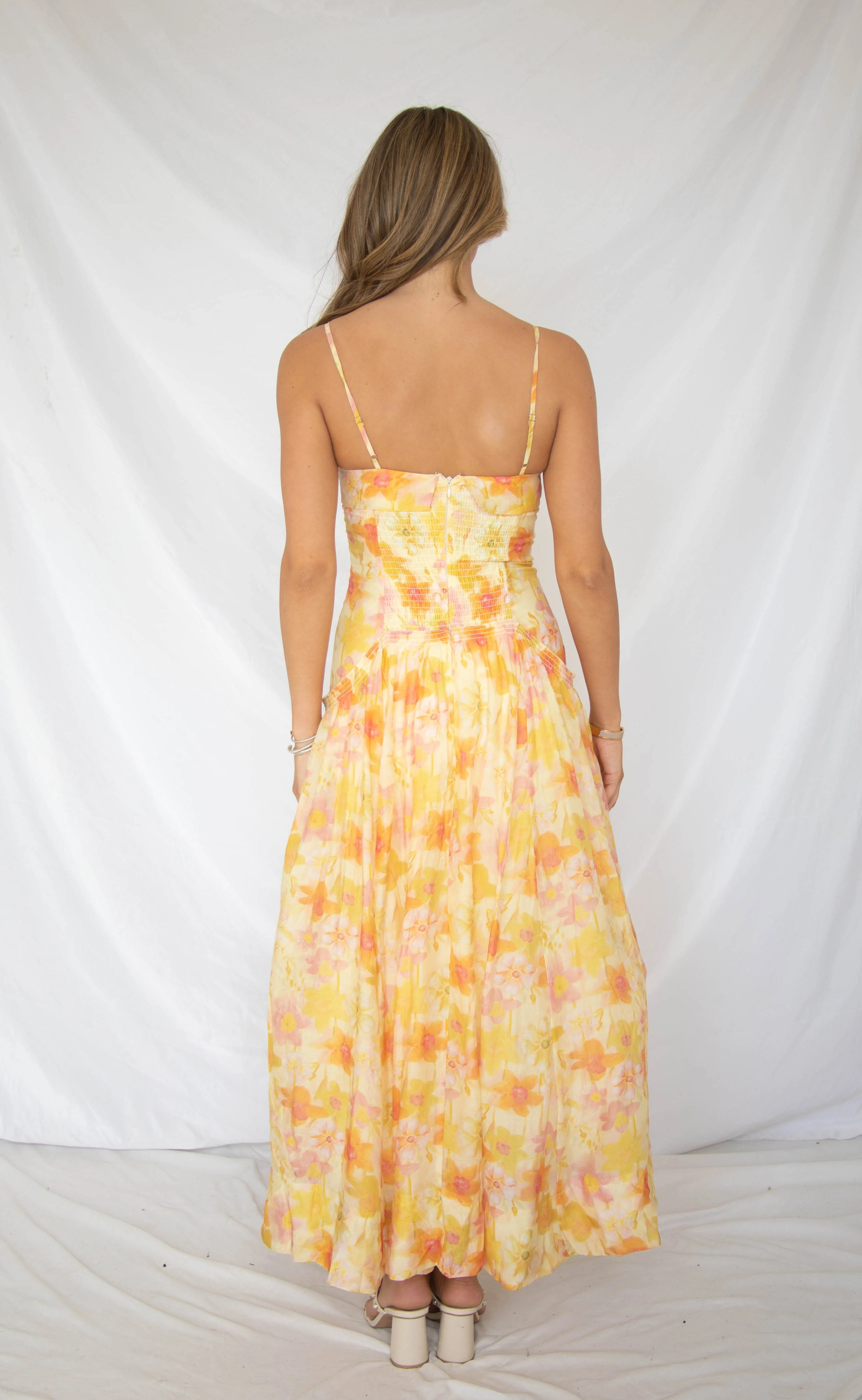 astr: ovina dress - yellow floral - Image 4