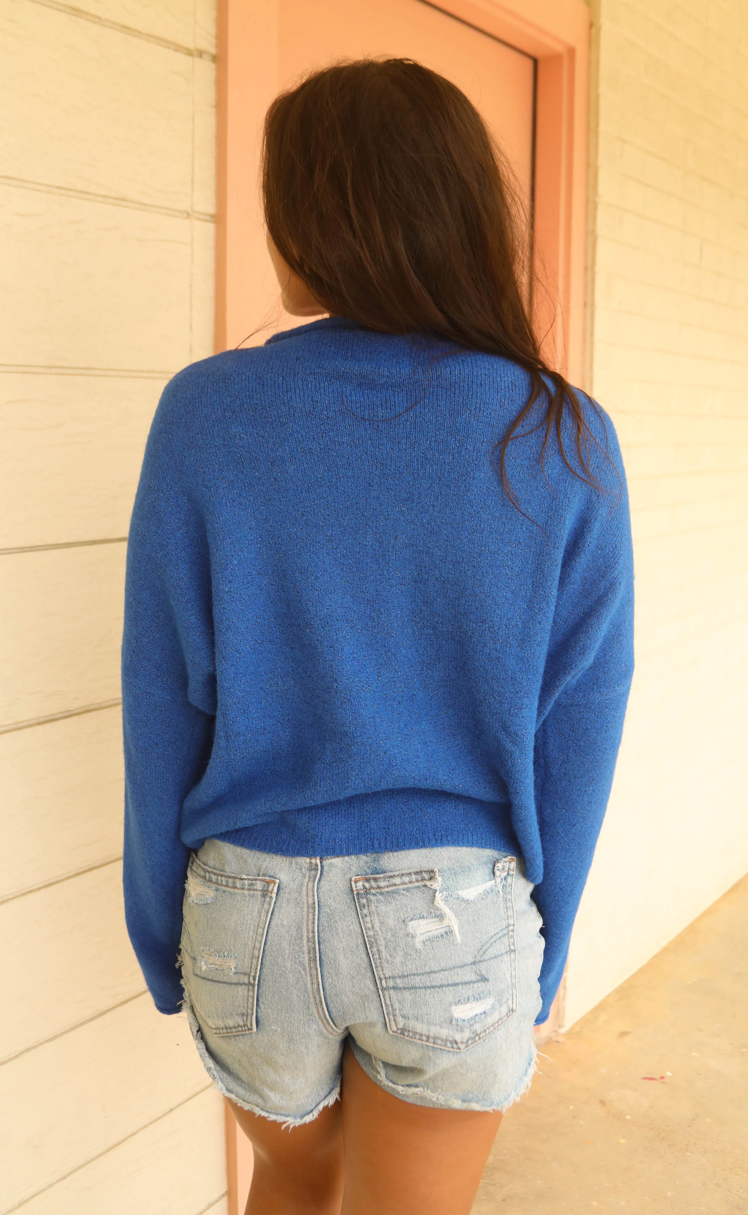 beat of your heart cardigan - royal blue - Image 3