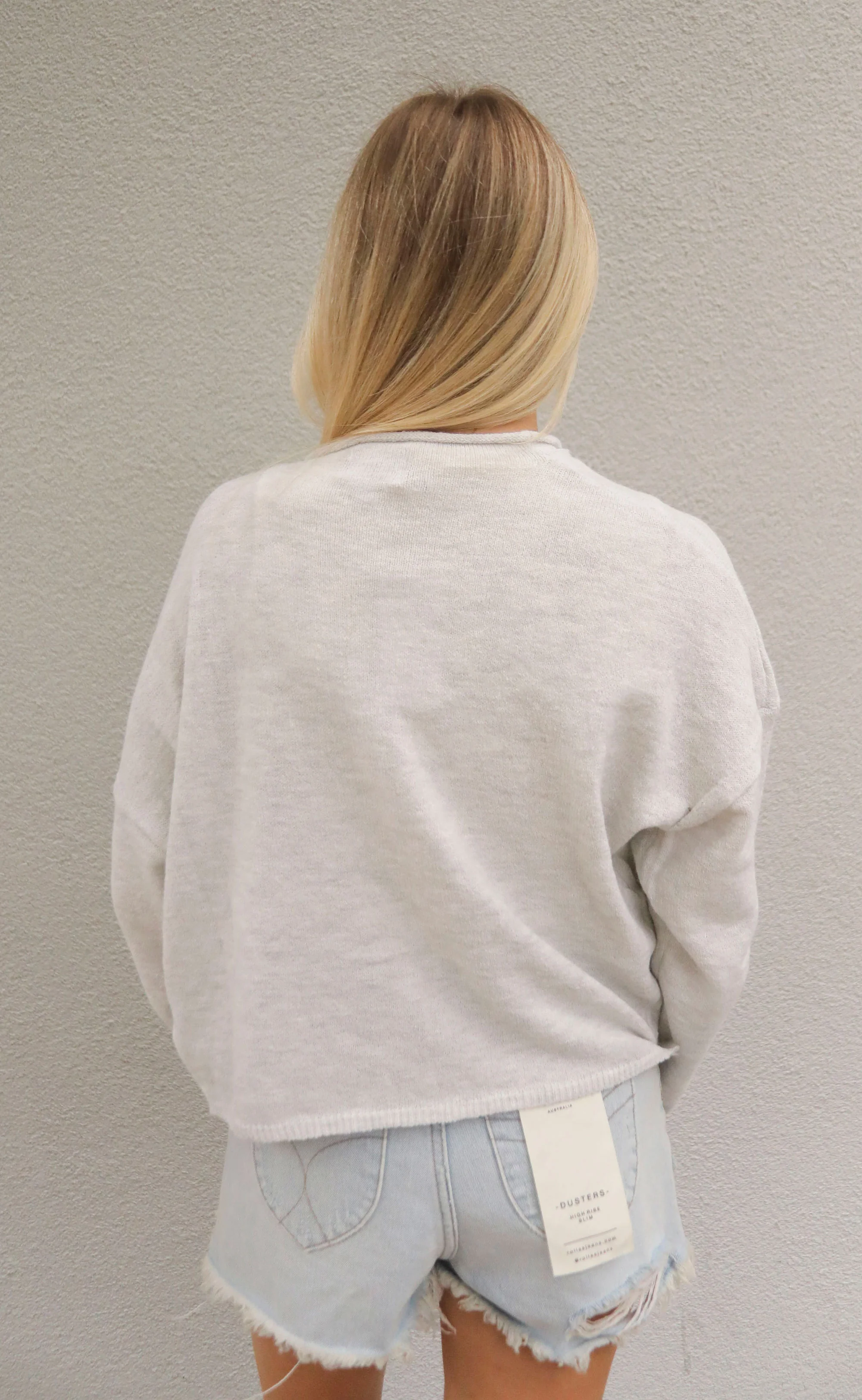 beat of your heart cardigan - light grey - Image 2