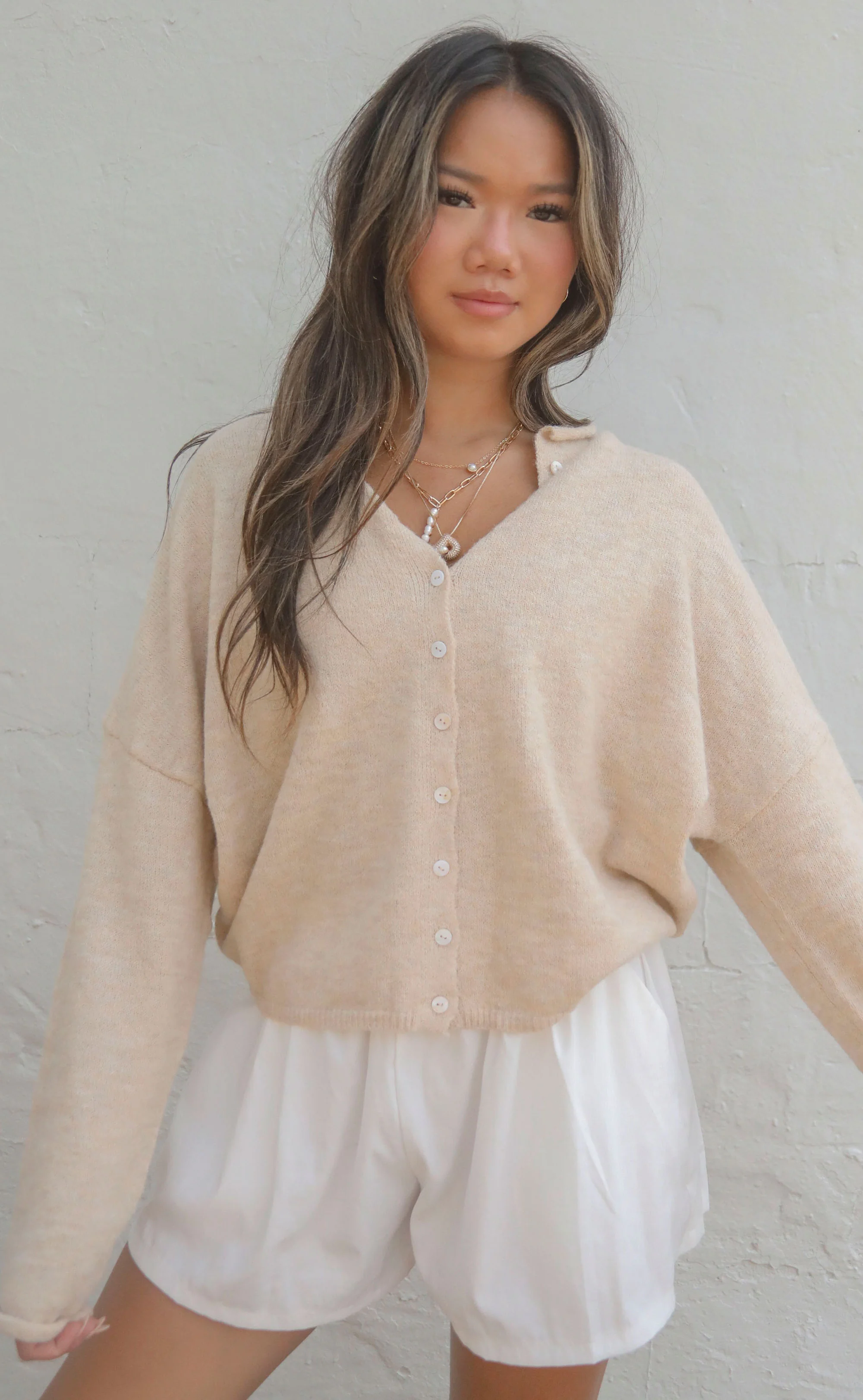 beat of your heart cardigan - natural - Image 2