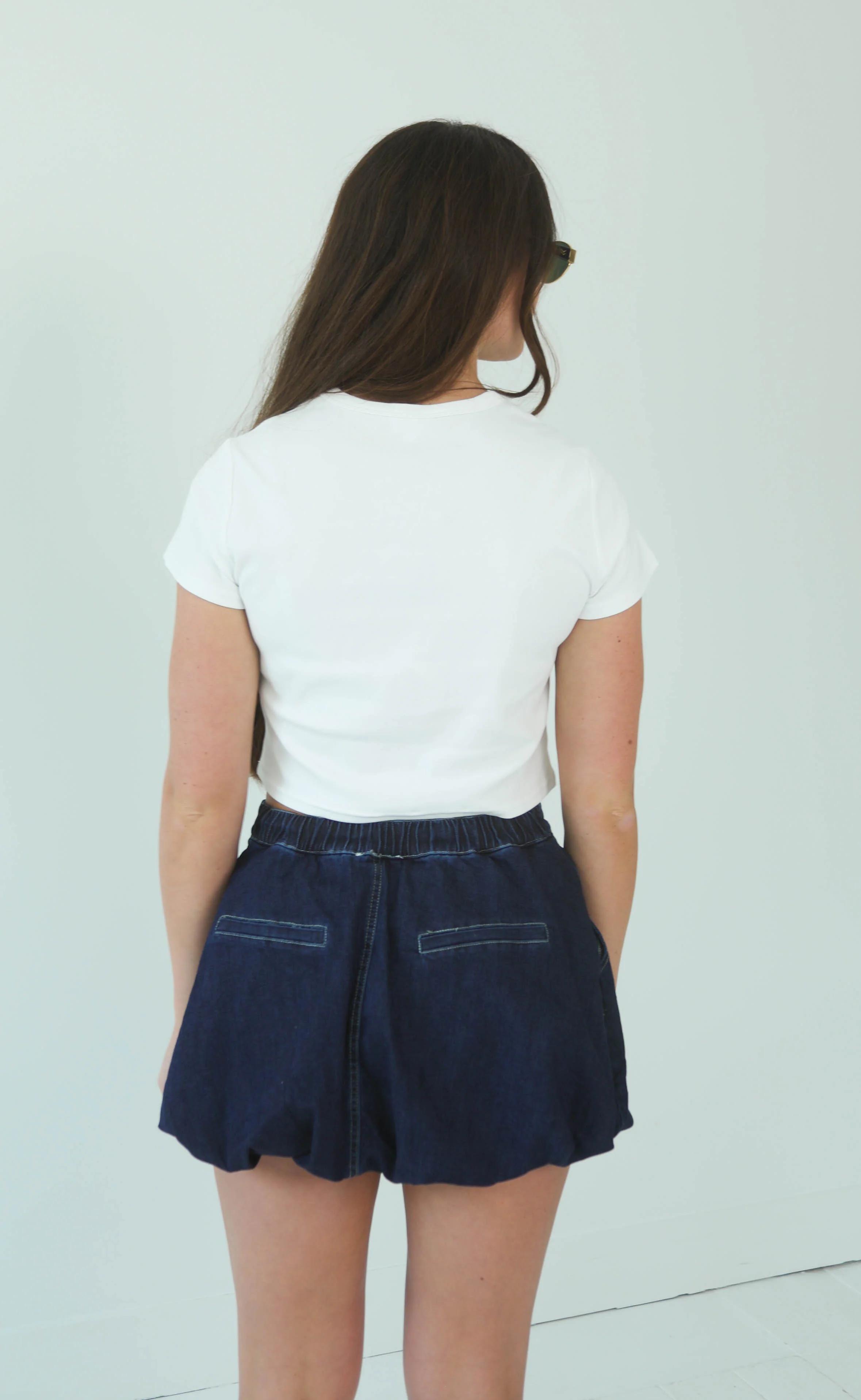 blue jean baby bubble denim mini skirt - Image 3