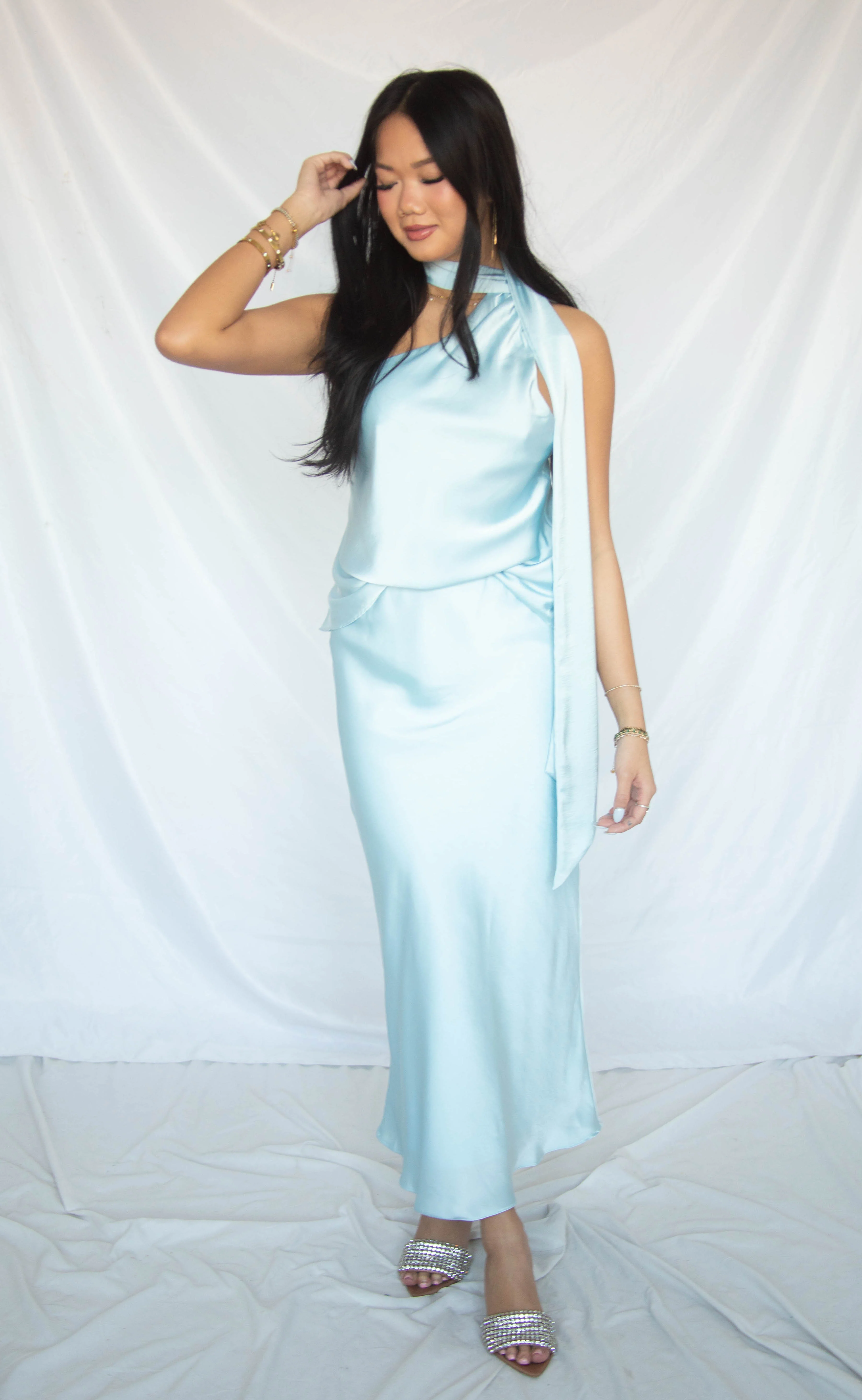 can't get enough silky set - baby blue