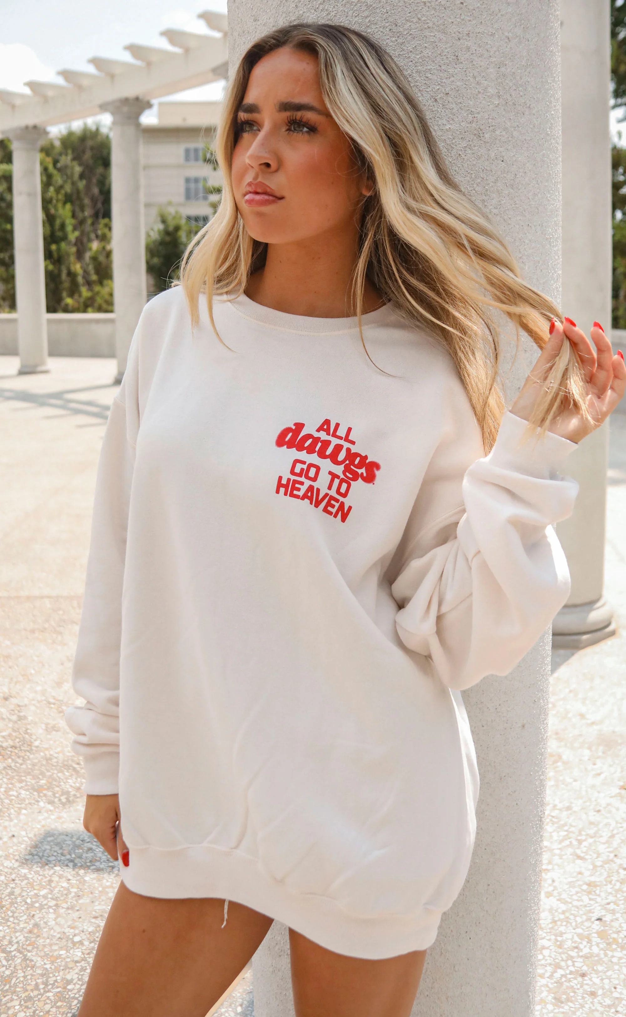 charlie southern: all dawgs go to heaven sweatshirt - Image 5