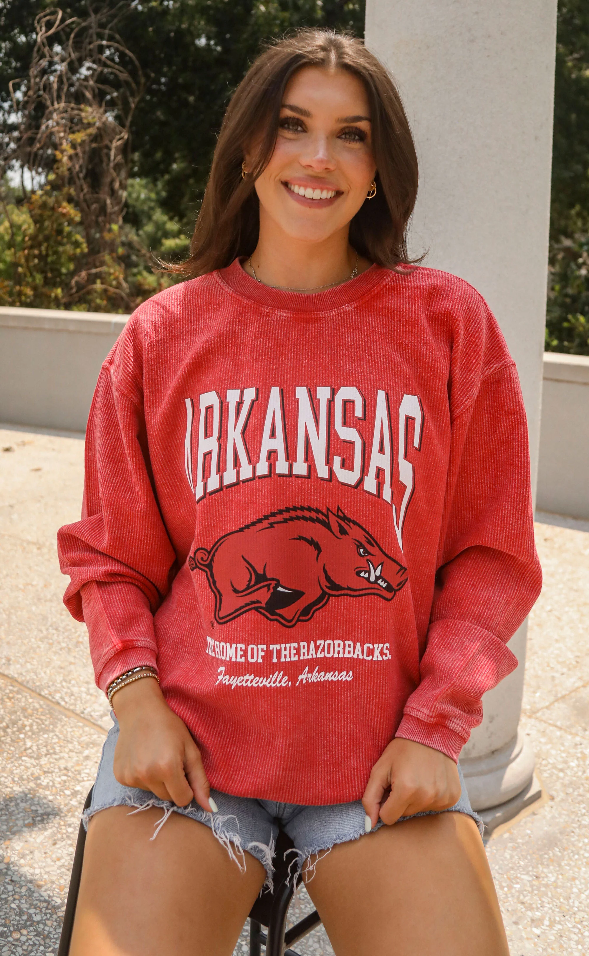 charlie southern: arkansas mascot corded sweatshirt - Image 3