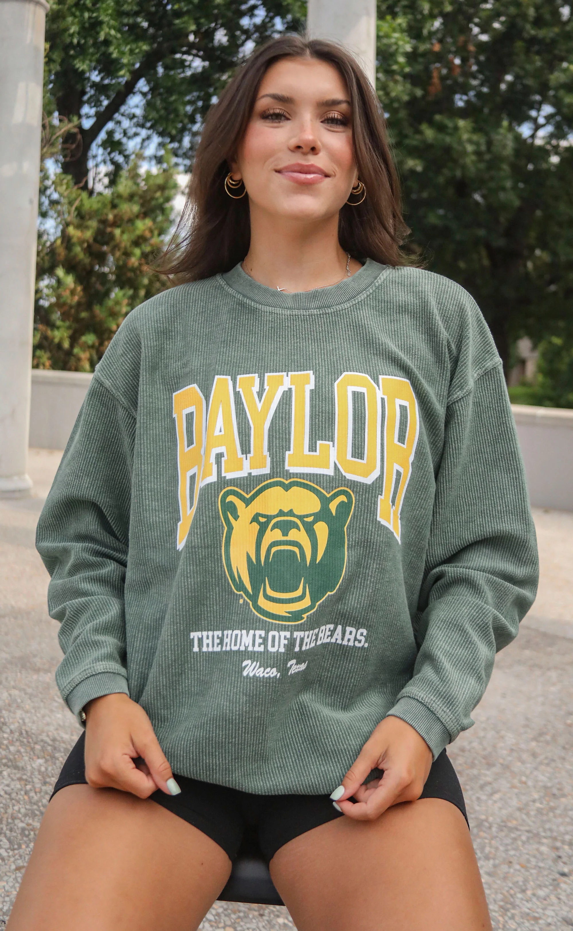 charlie southern: baylor mascot corded sweatshirt