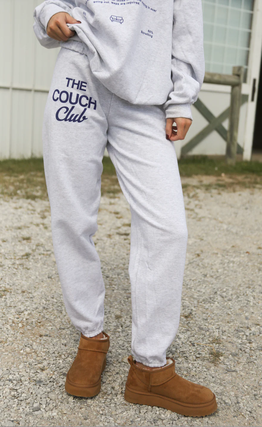 charlie southern: couch club sweatpants - ash