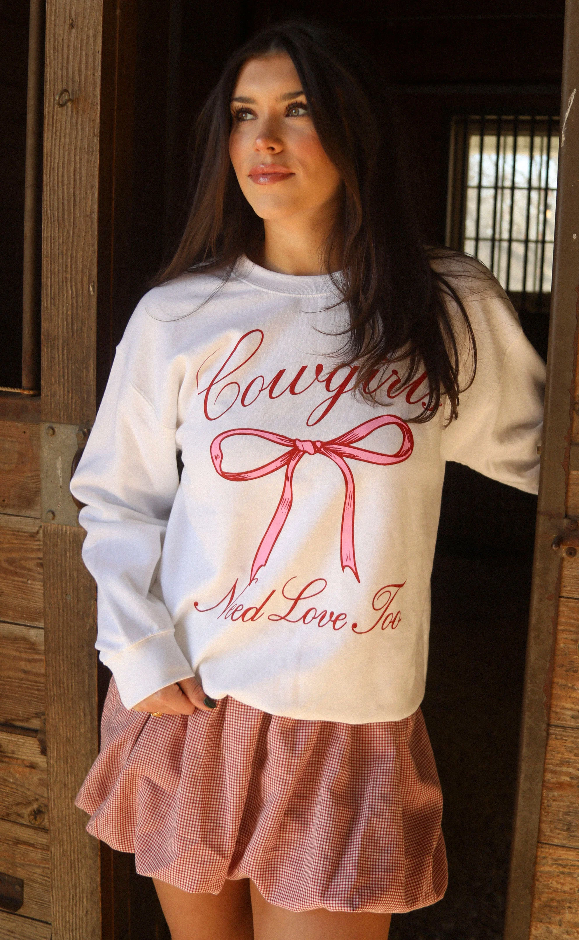 charlie southern: cowgirls need love too sweatshirt