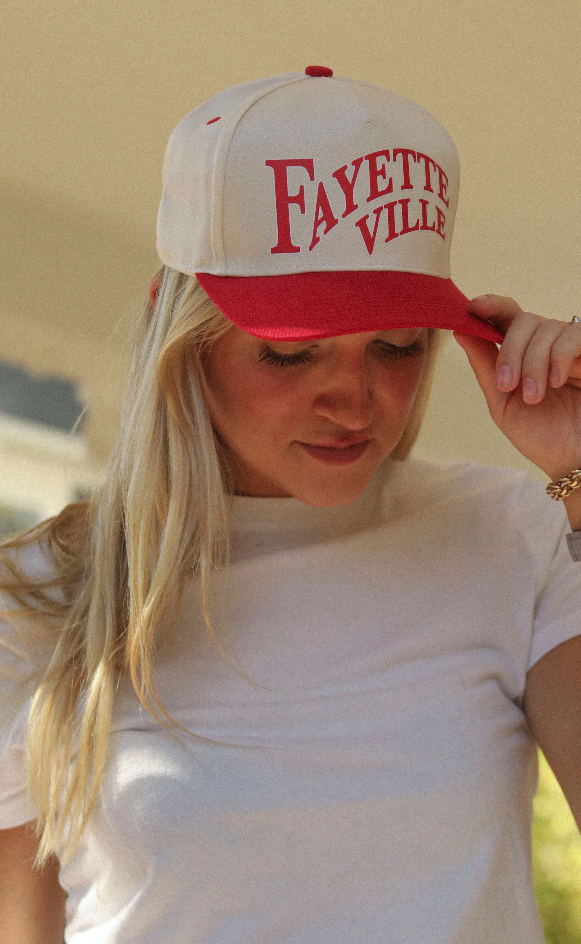 charlie southern: fayetteville red two tone trucker hat - Image 2