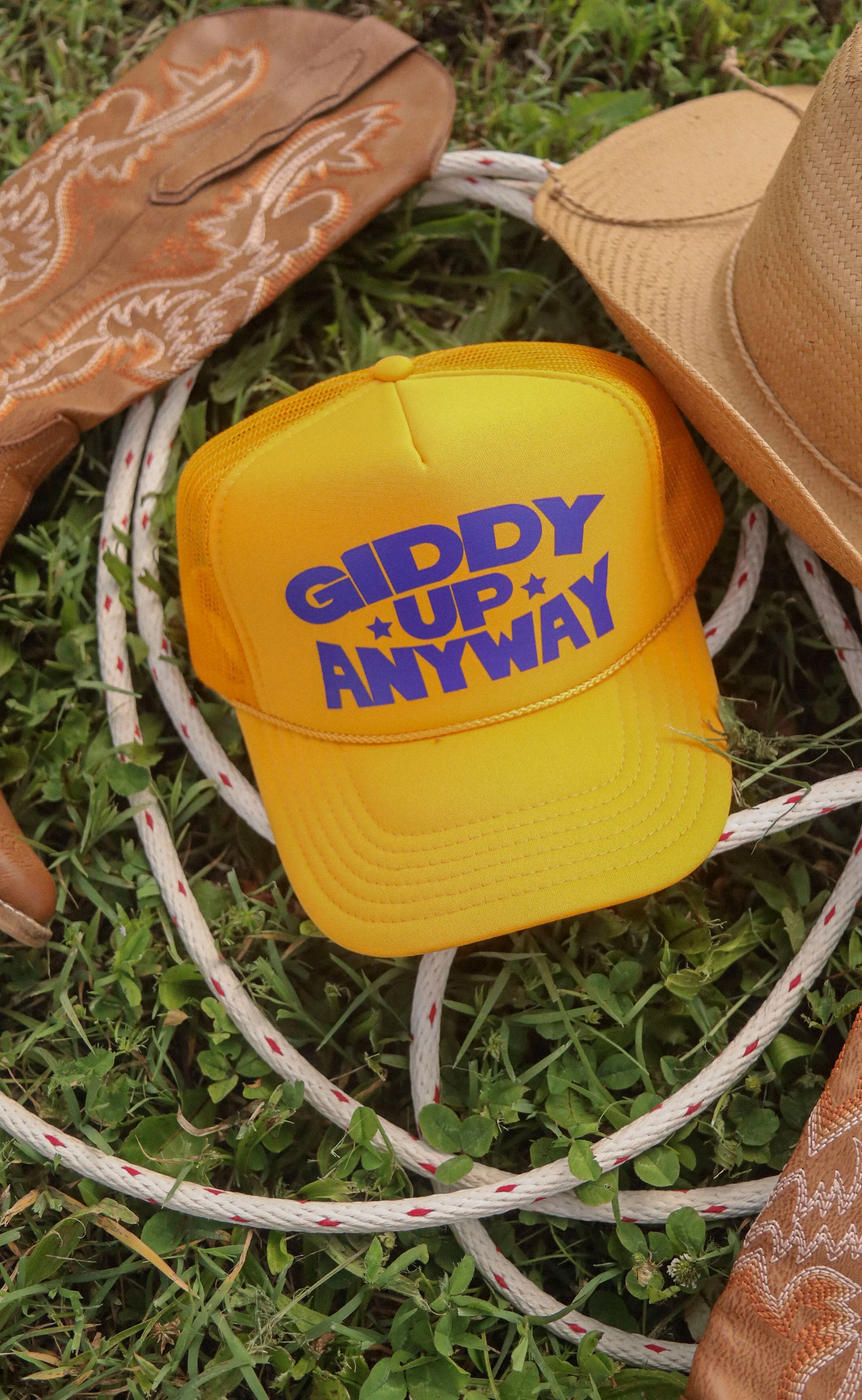 charlie southern: giddy up anyway trucker hat - Image 3