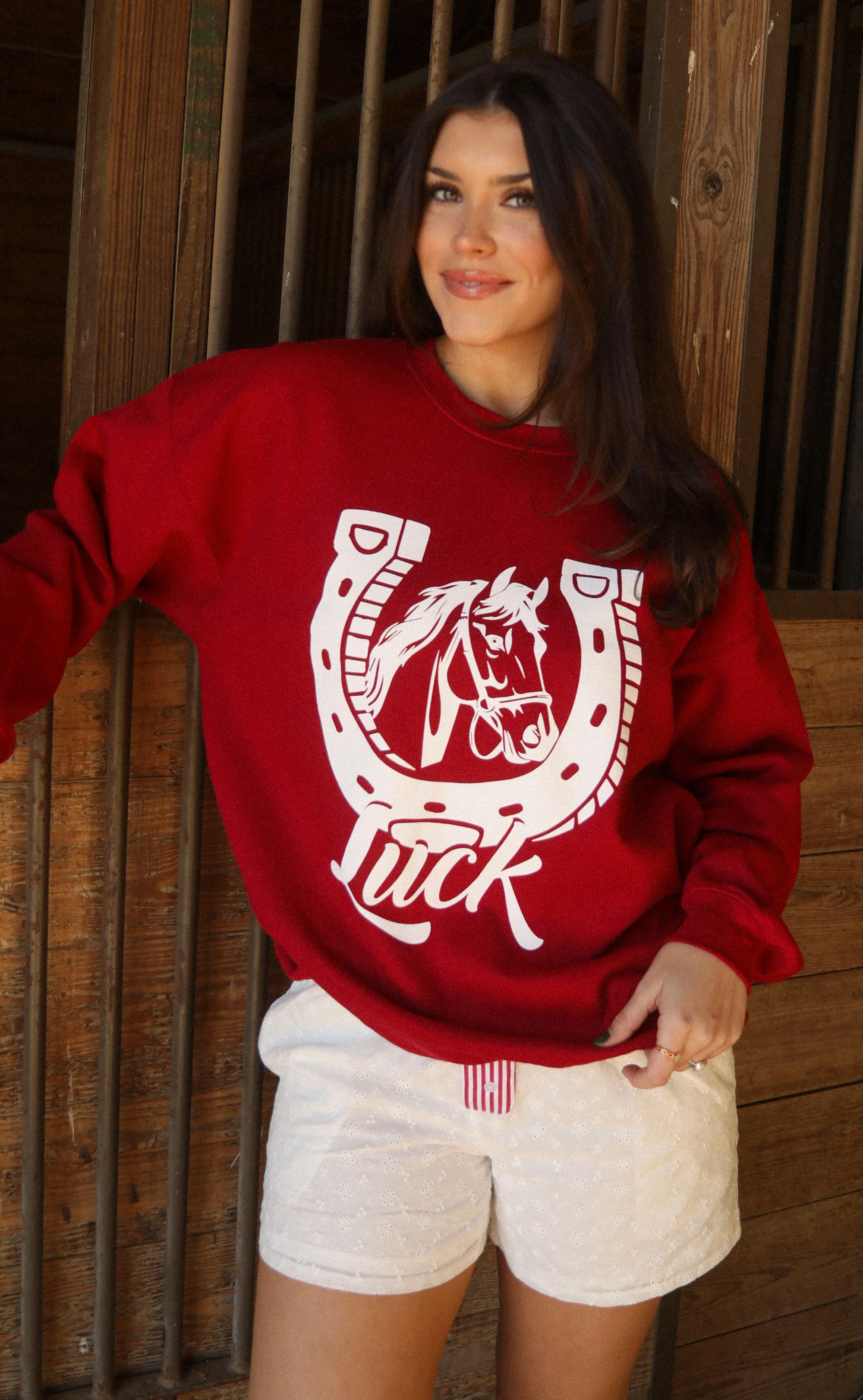 charlie southern: horseshoe luck sweatshirt