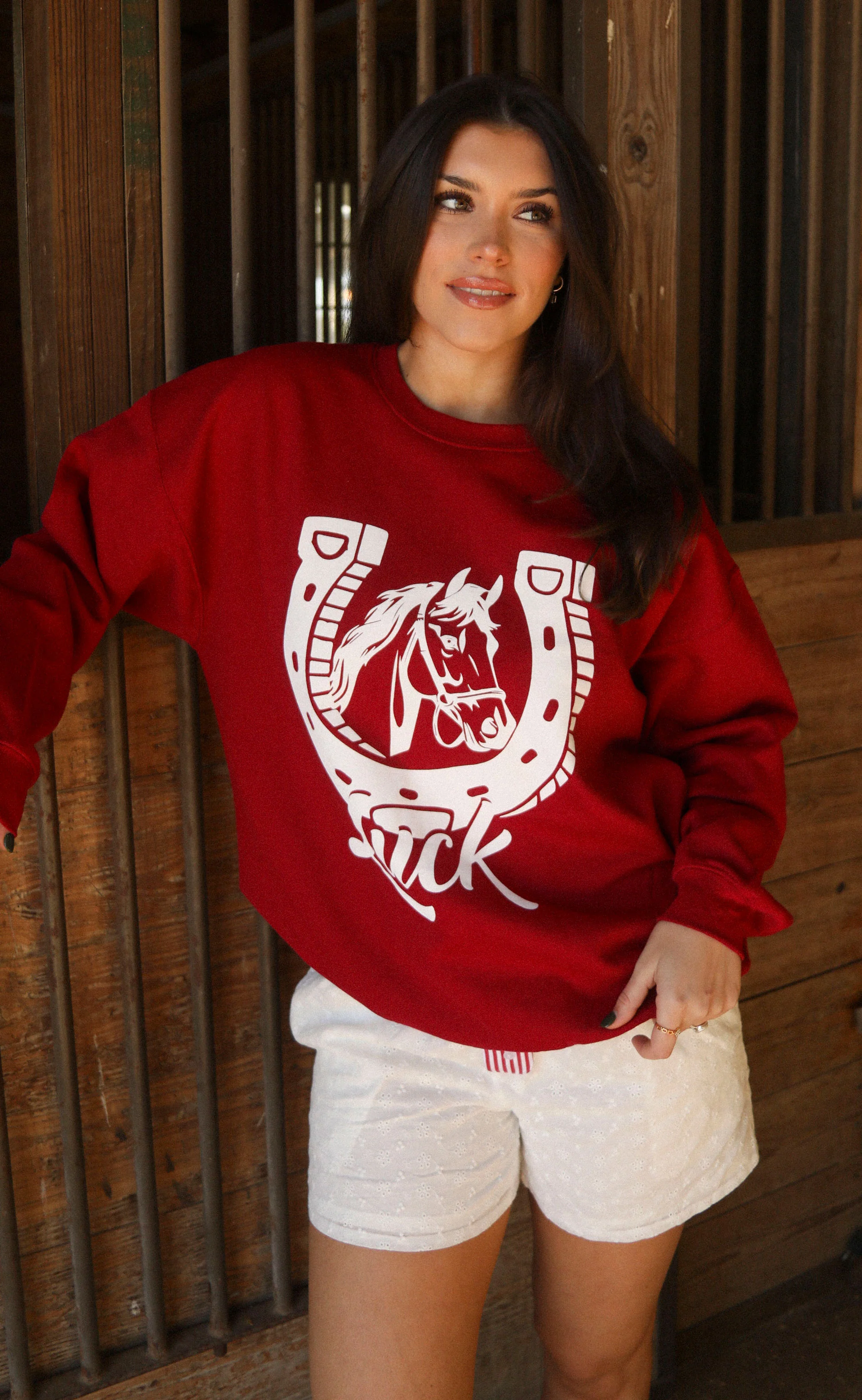 charlie southern: horseshoe luck sweatshirt - Image 3