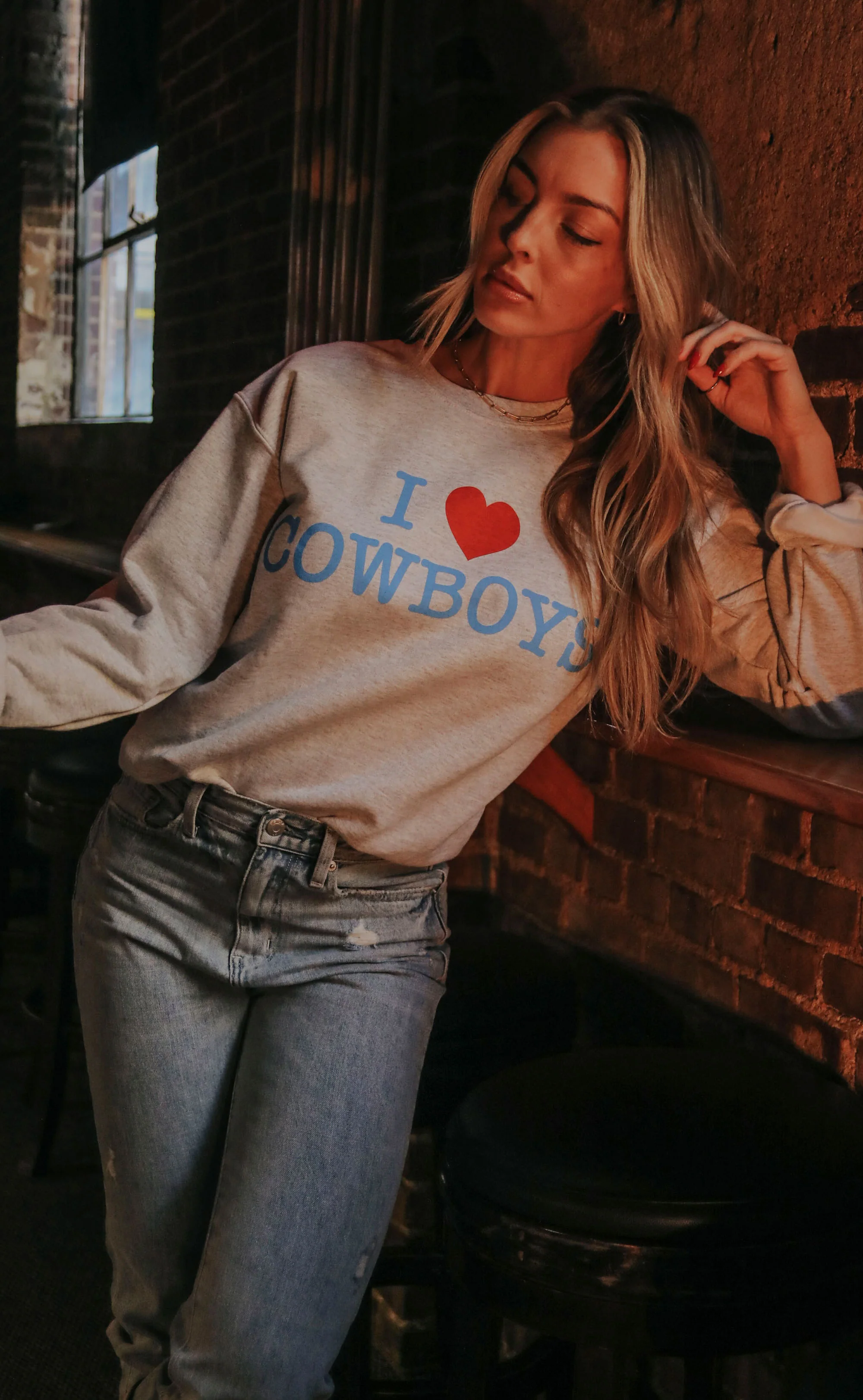 charlie southern: i love cowboys sweatshirt - Image 2