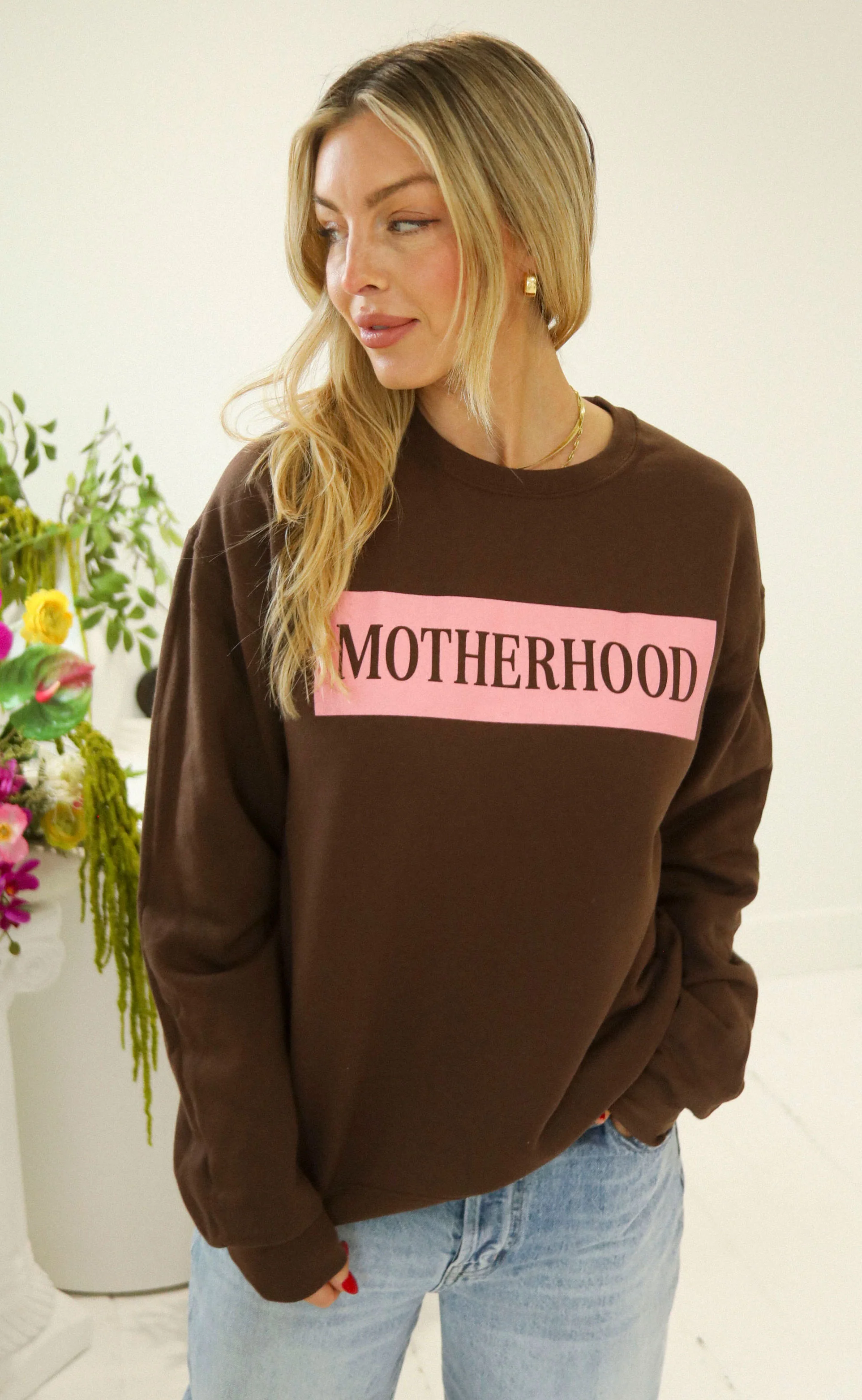 charlie southern: motherhood sweatshirt - brown - Image 2