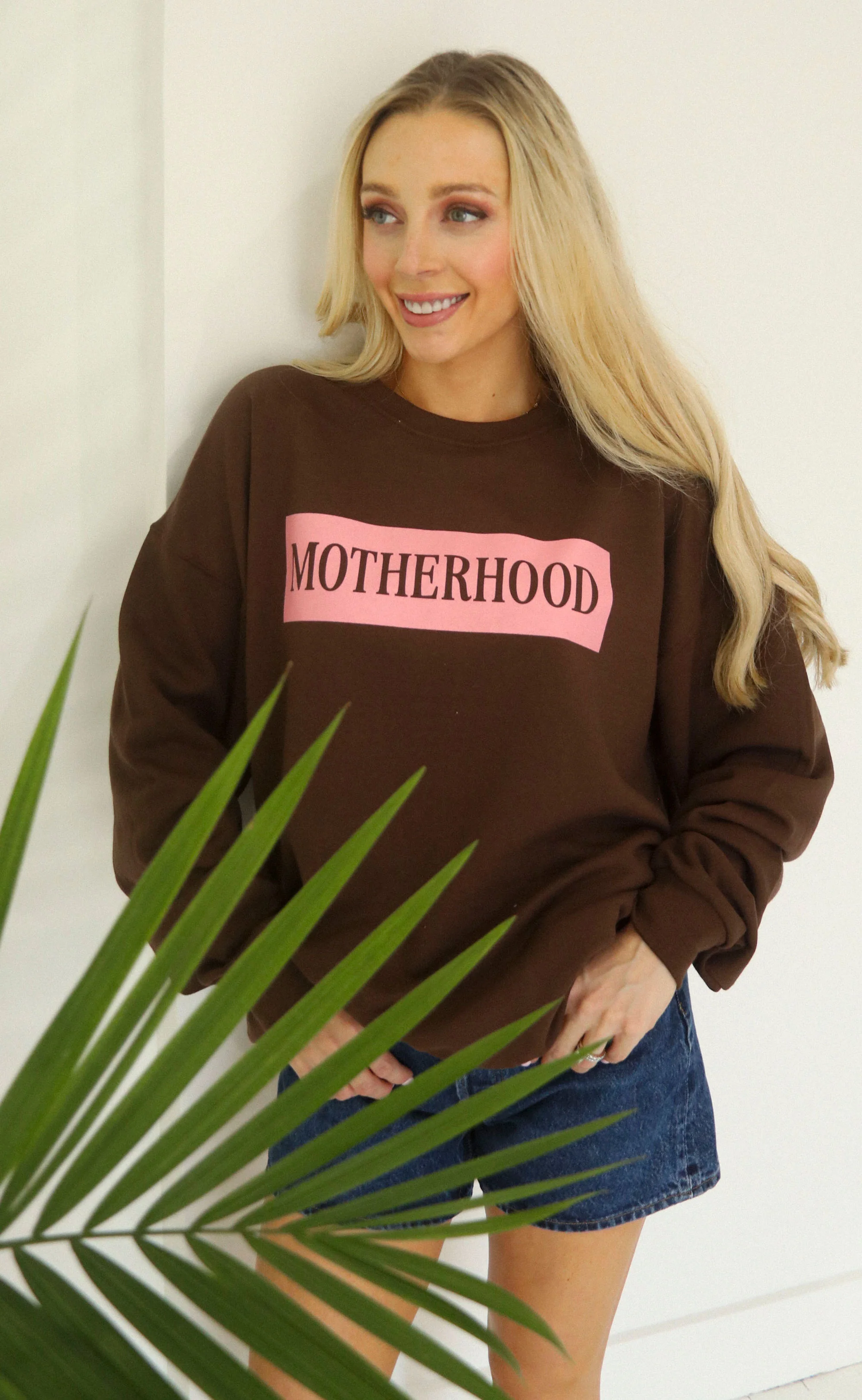 charlie southern: motherhood sweatshirt - brown - Image 3