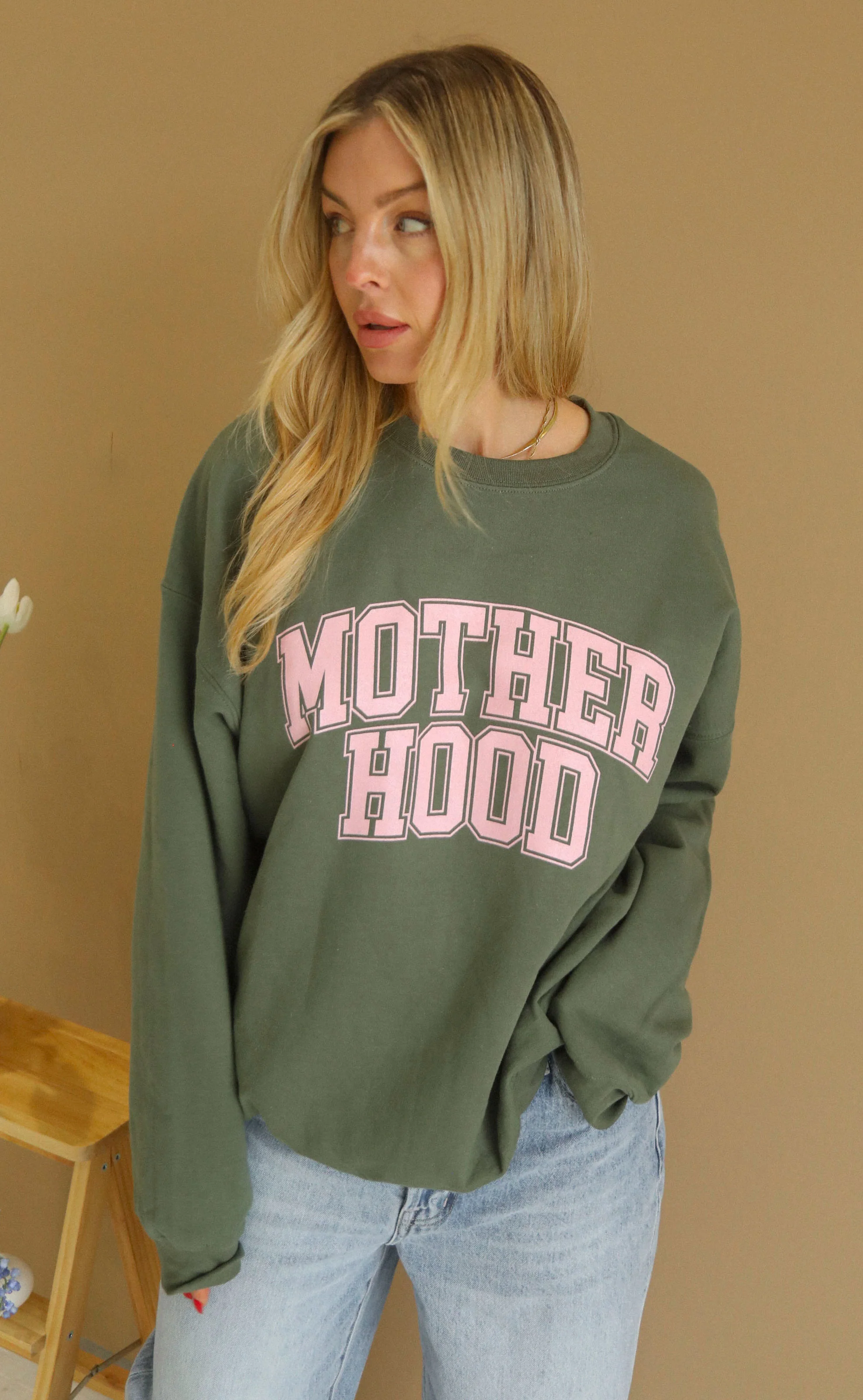 charlie southern: motherhood sweatshirt - green - Image 3