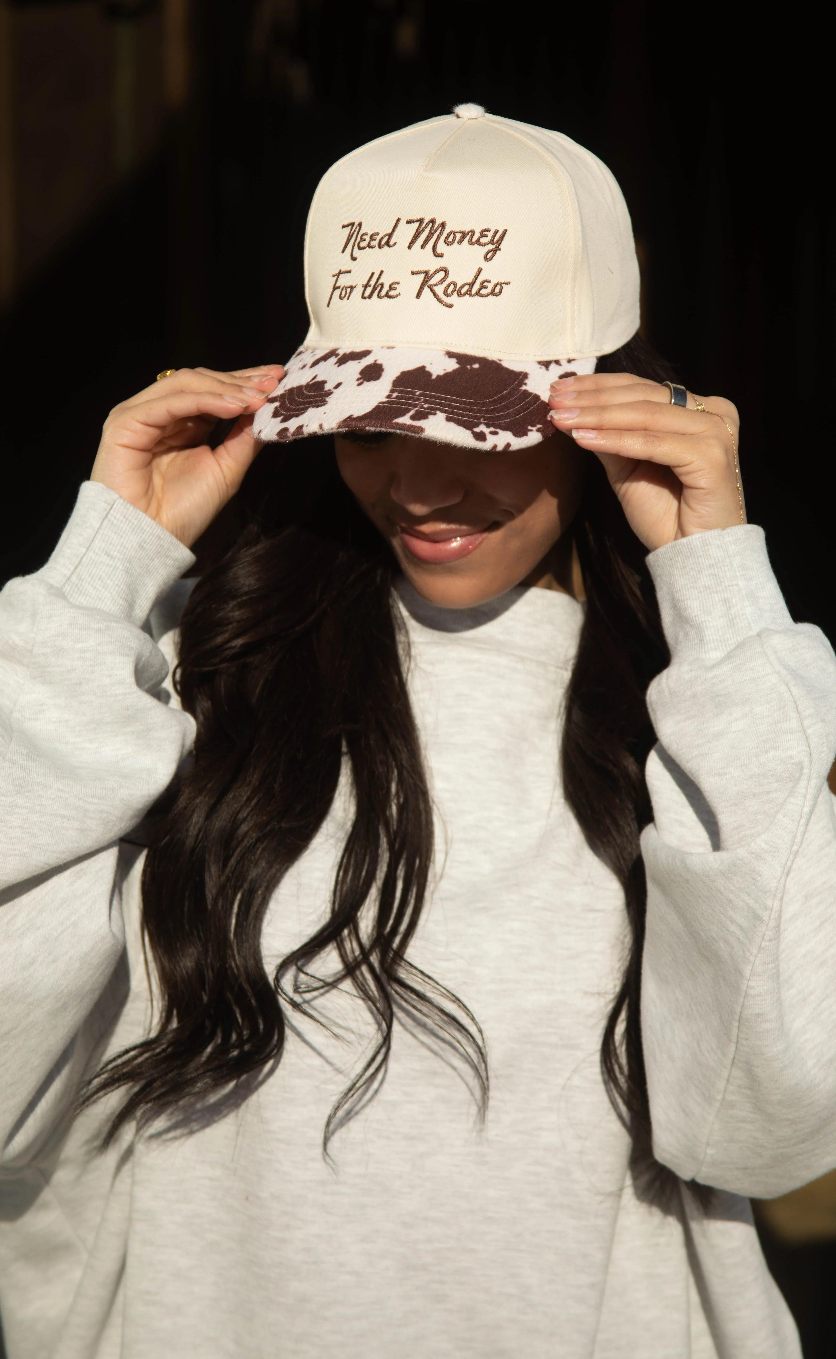 charlie southern: need money for the rodeo cowprint trucker