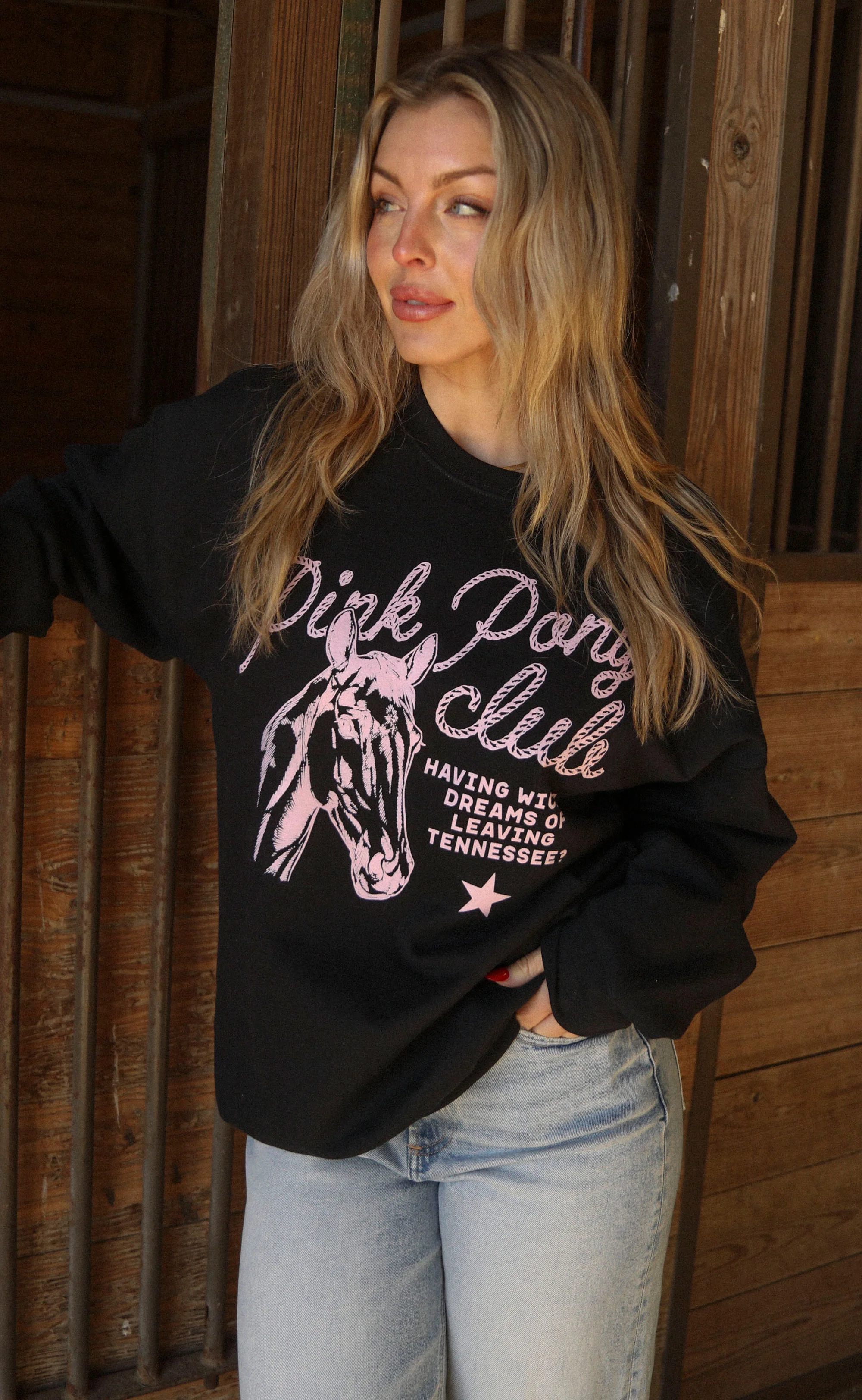 charlie southern: pink pony club sweatshirt - Image 3