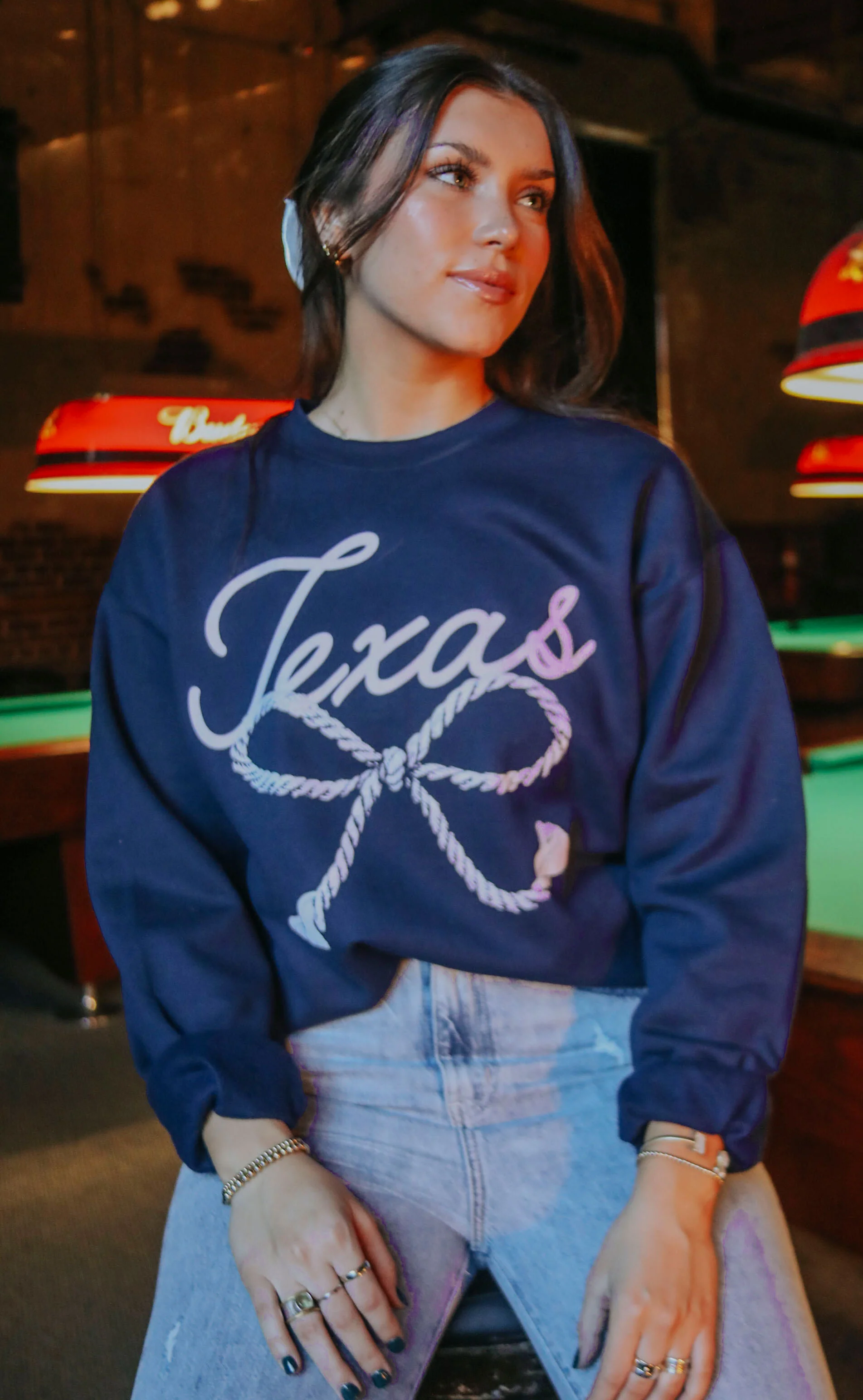 charlie southern: texas bow sweatshirt - Image 2