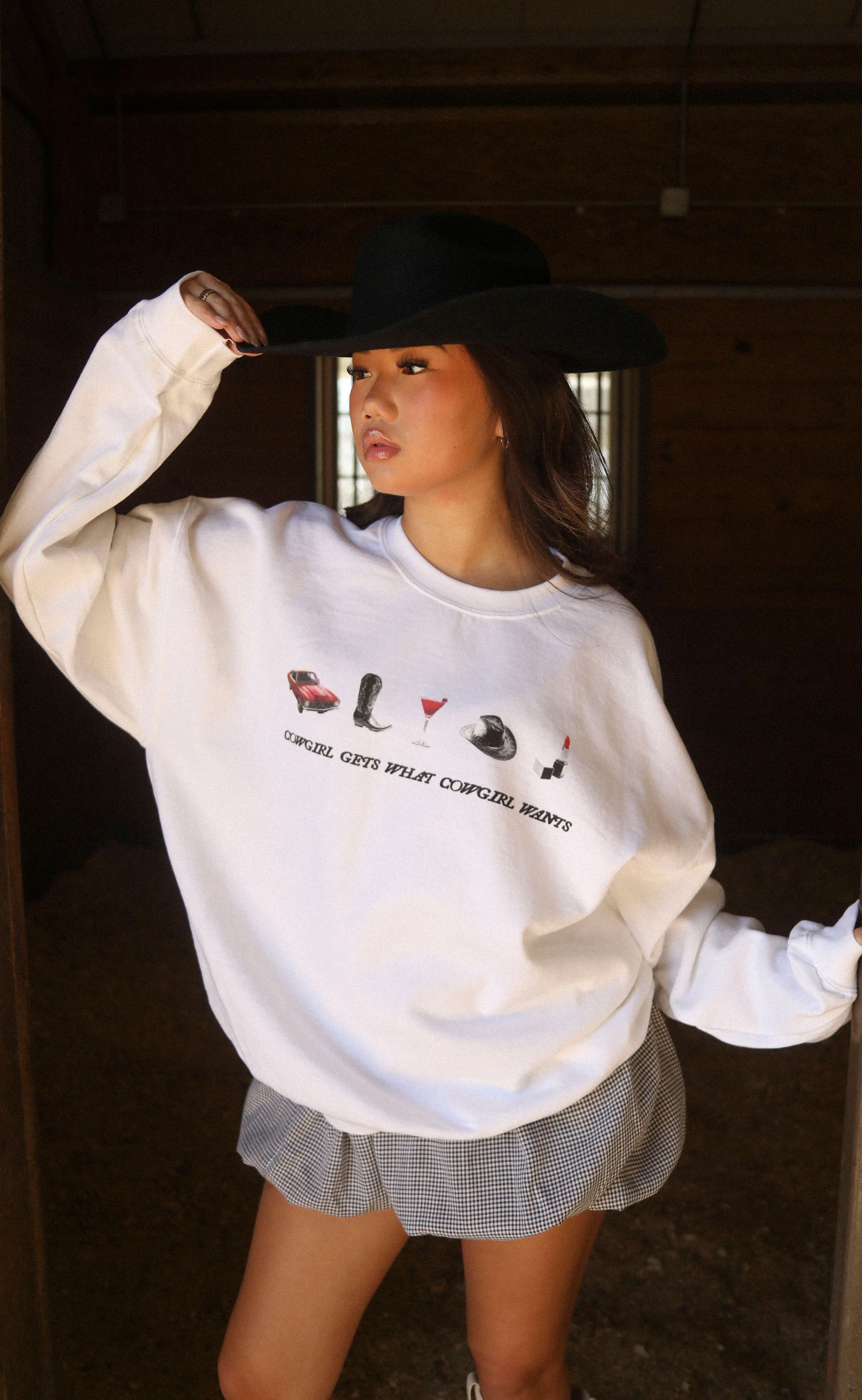 charlie southern: what cowgirl wants sweatshirt
