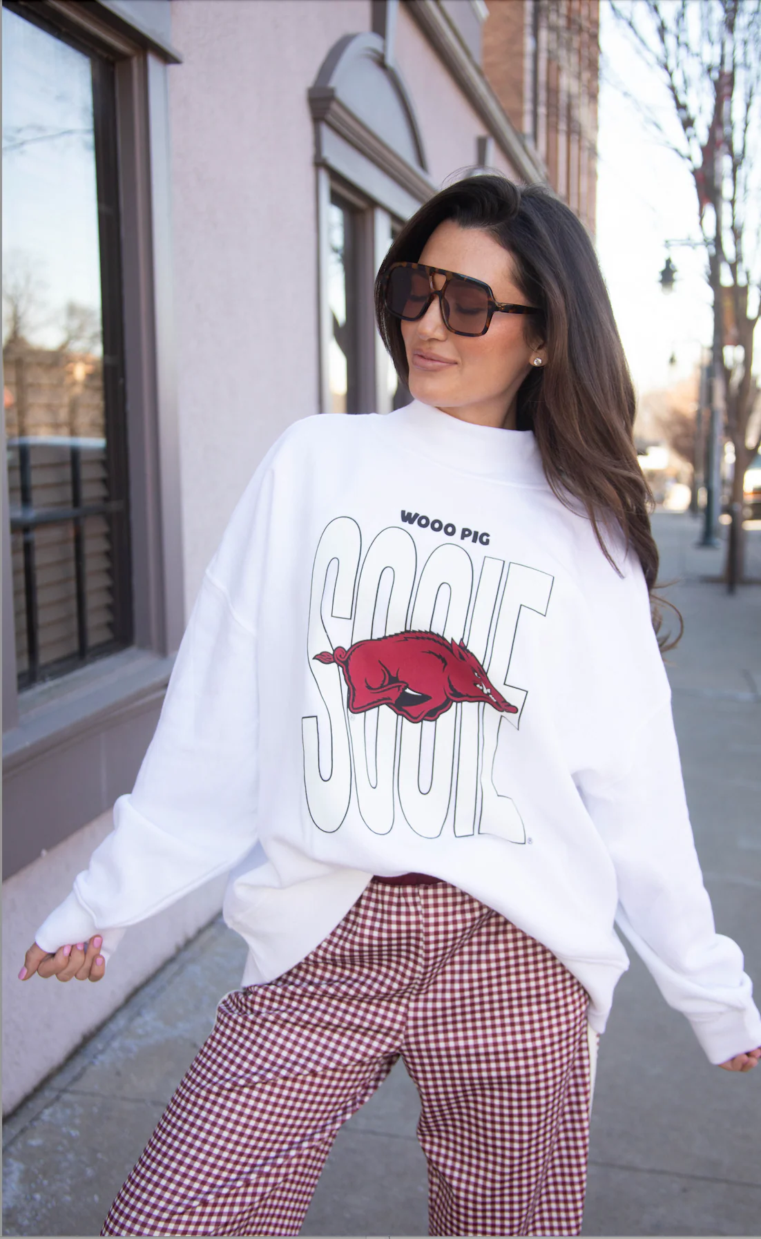 charlie southern: wooo pig mock neck
