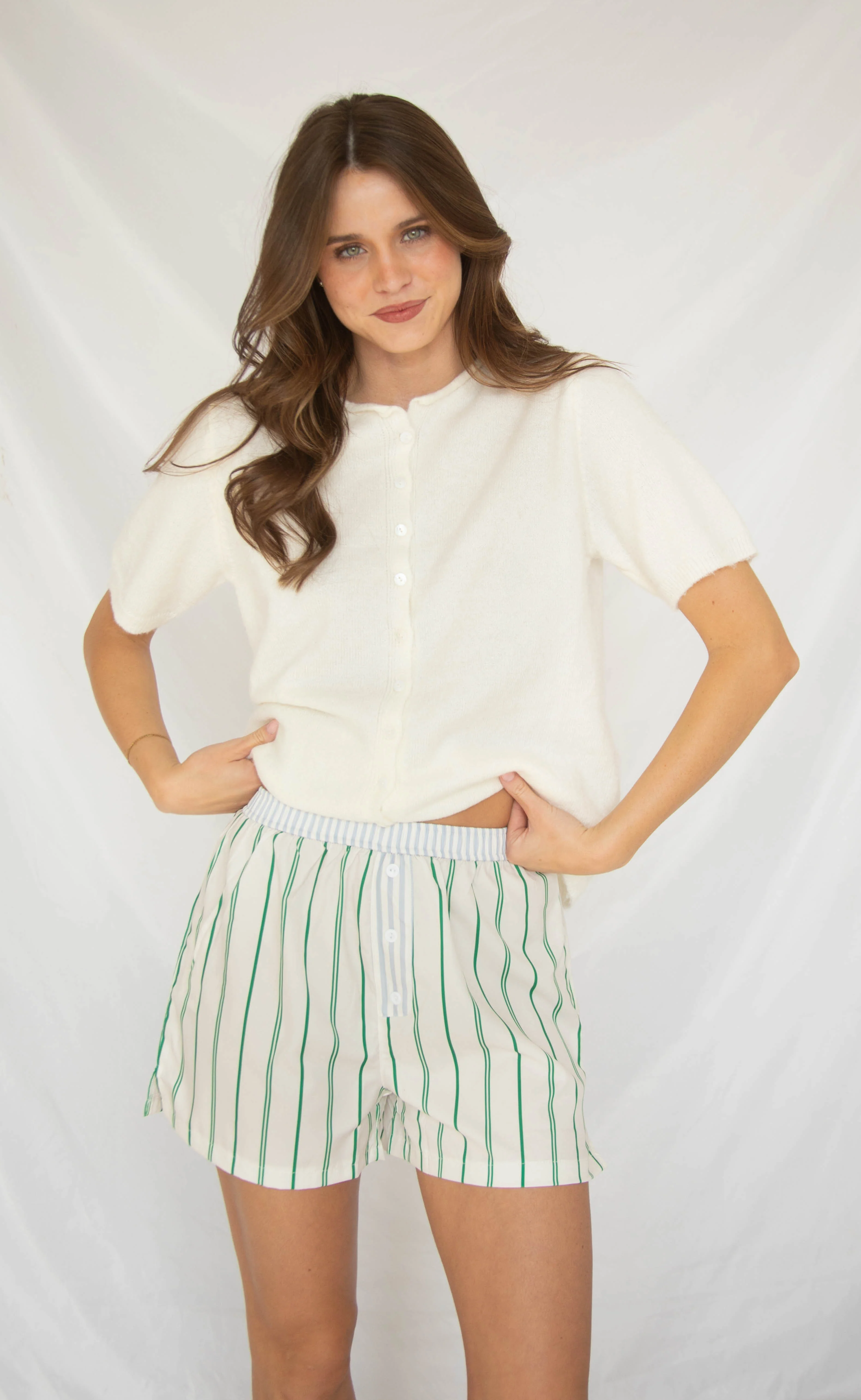 commuter striped boxer shorts