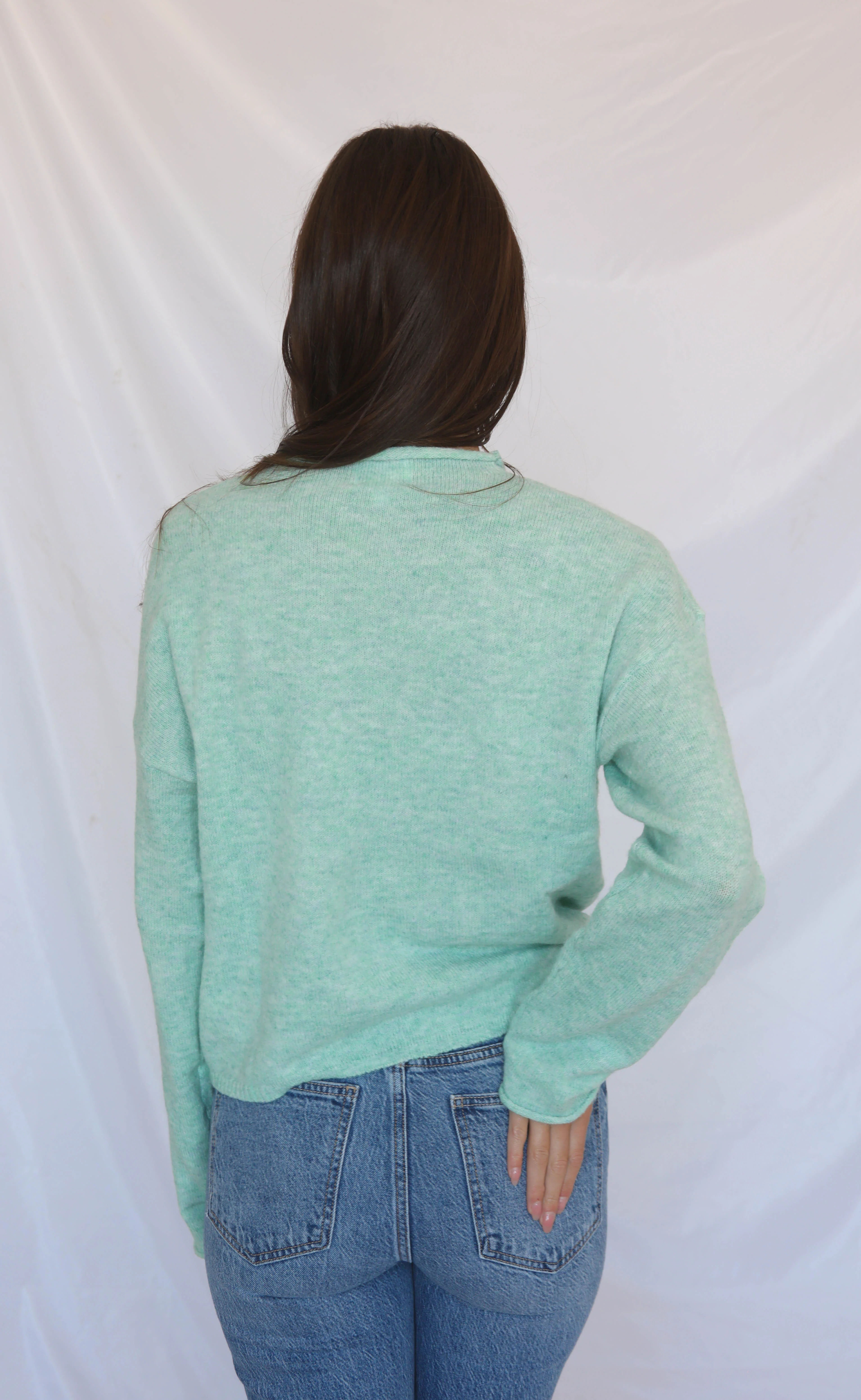 cross my heart henley - seafoam - Image 3