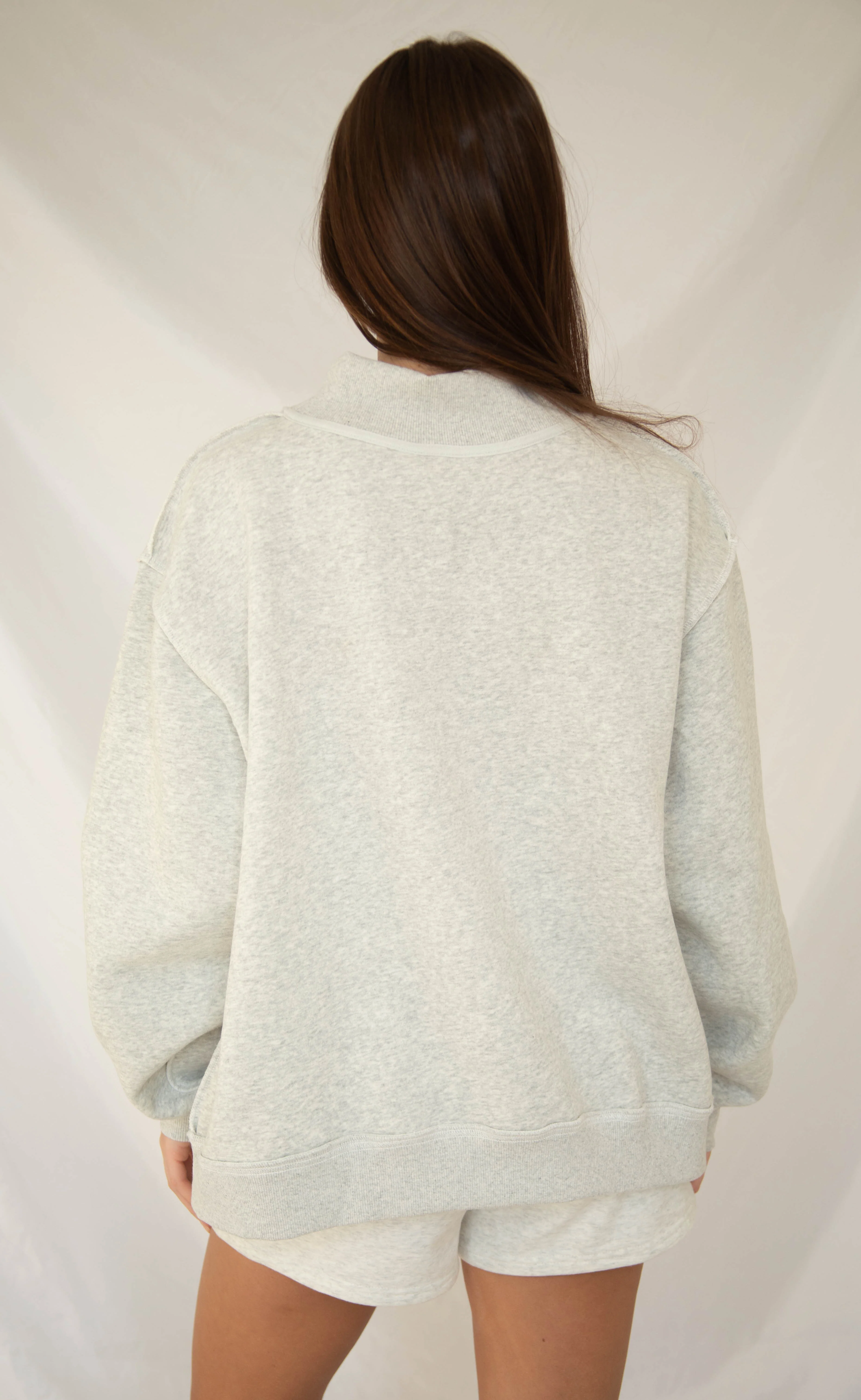 faith embroidered mock neck sweatshirt - polka dot - Image 3