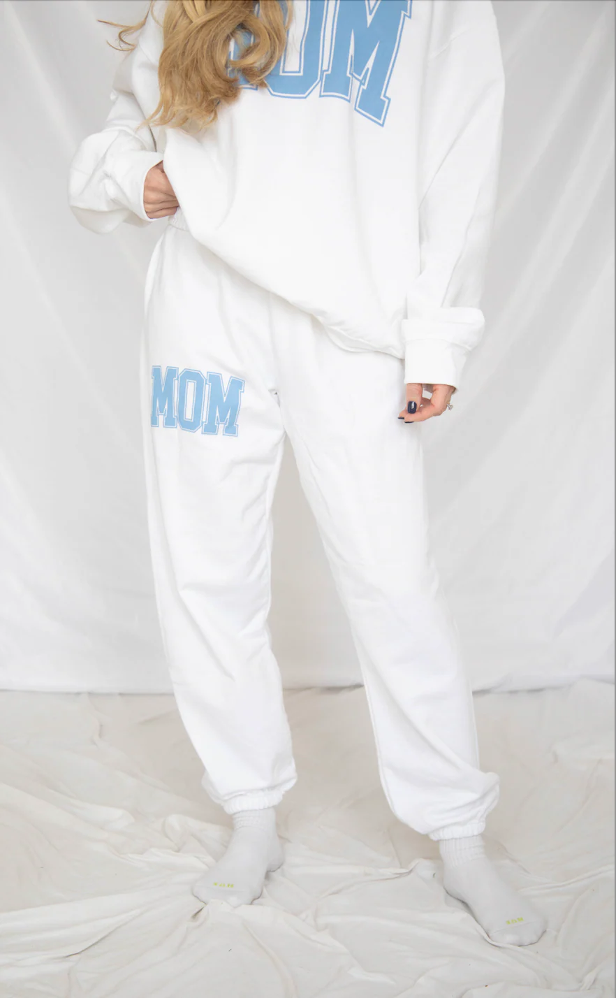 friday + saturday: classic mom sweatpants - blue - Image 2