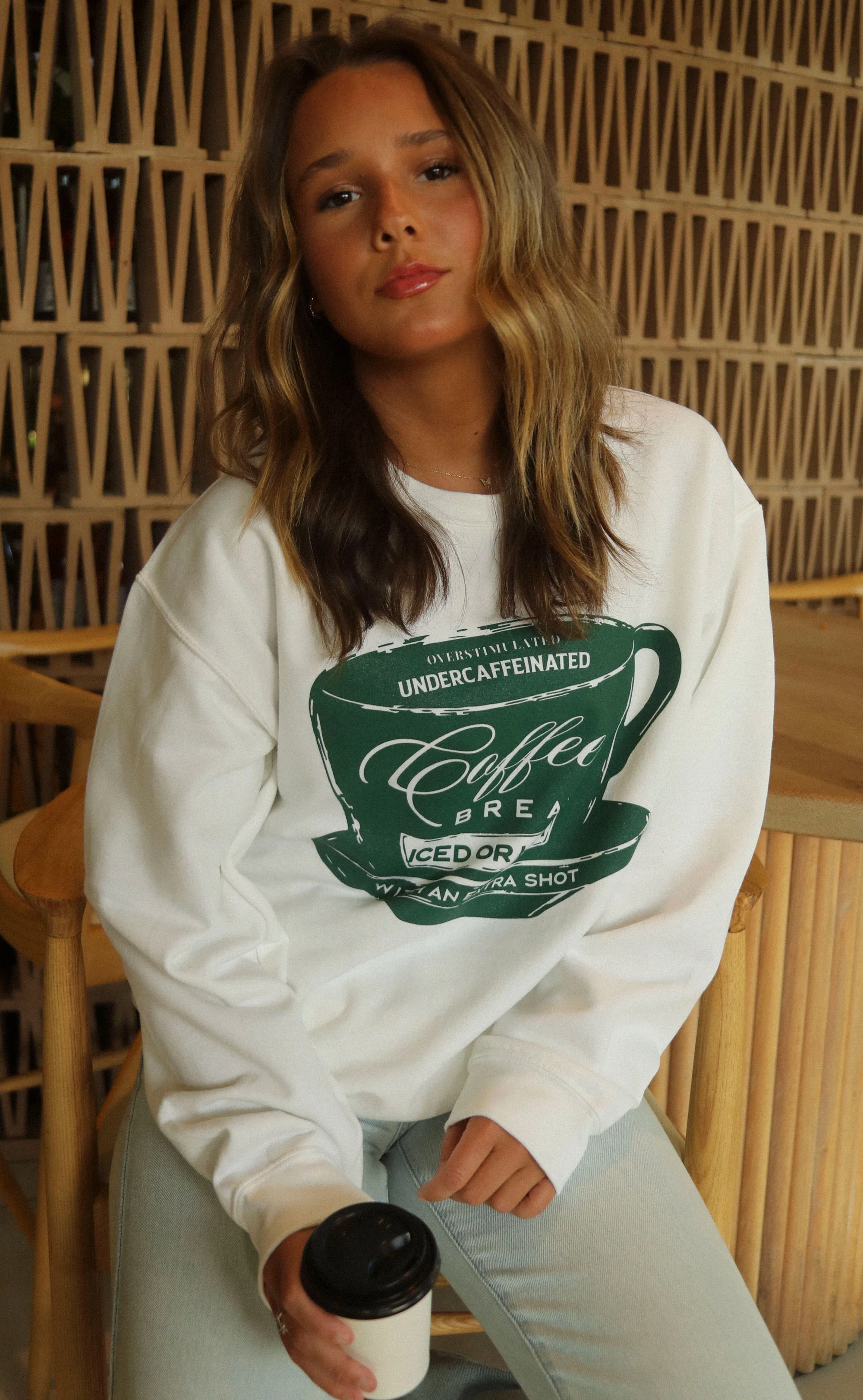 friday + saturday: coffee break sweatshirt - Image 3