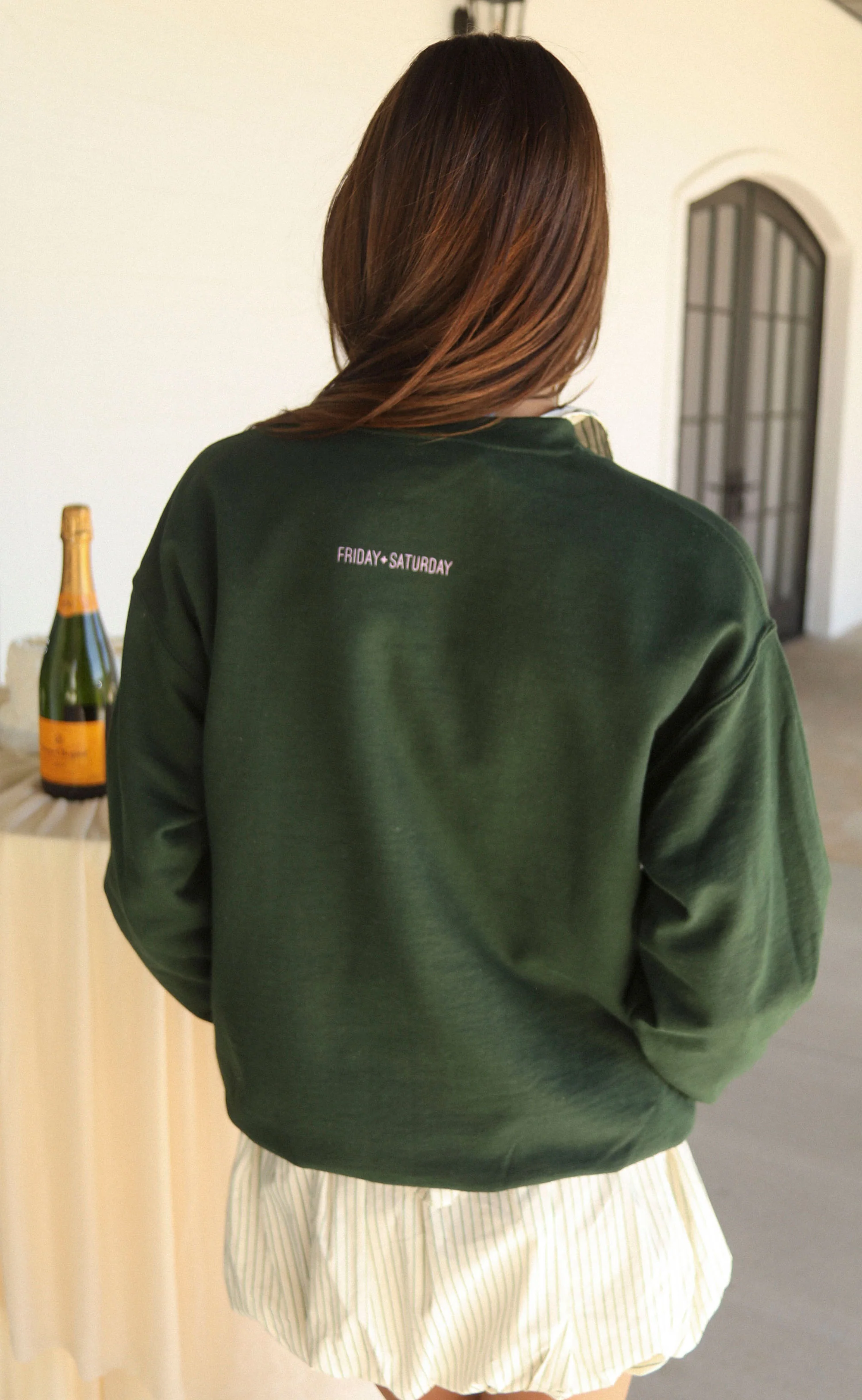 friday + saturday: drinks and apps sweatshirt - Image 5