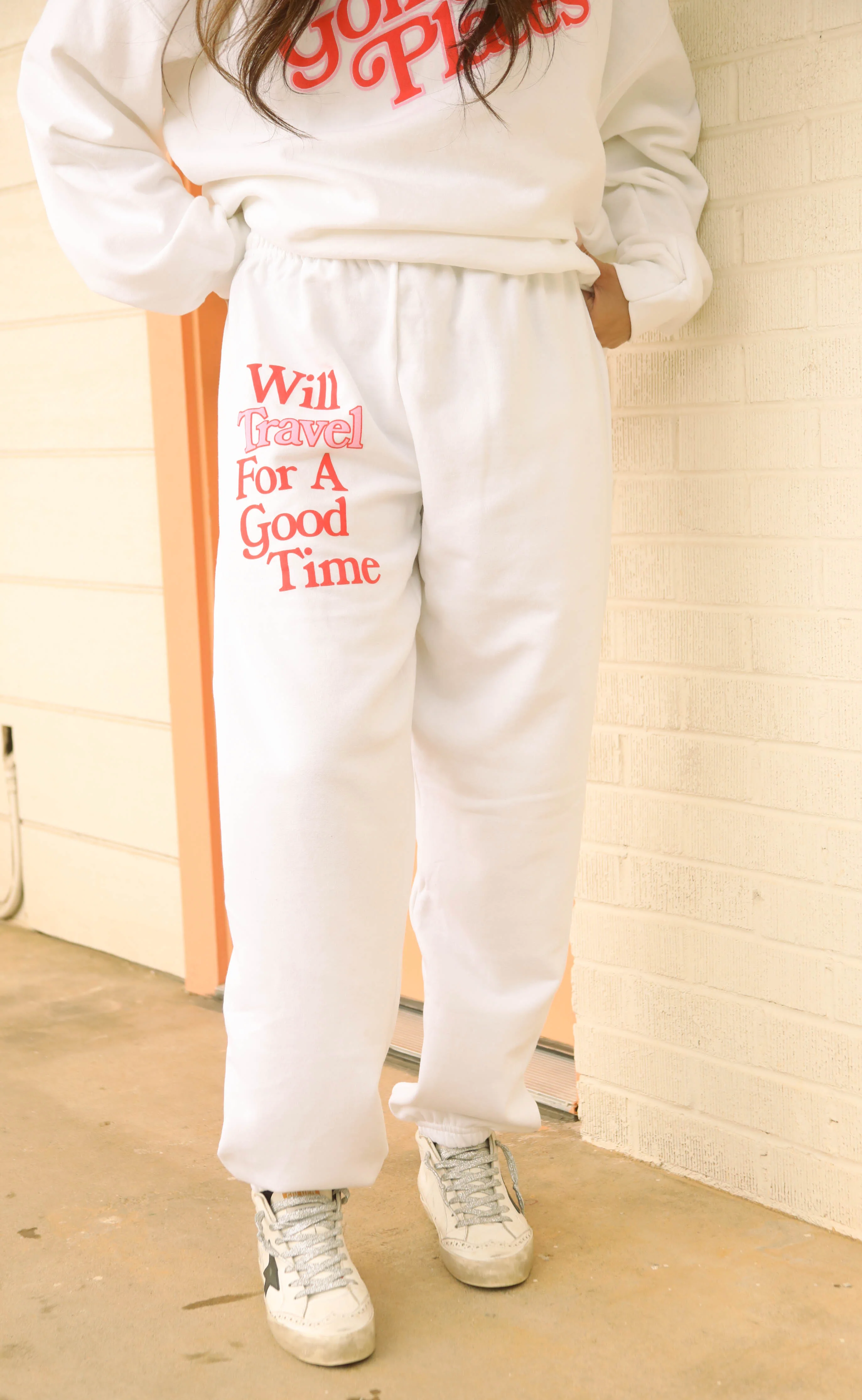friday + saturday: going places sweatpants