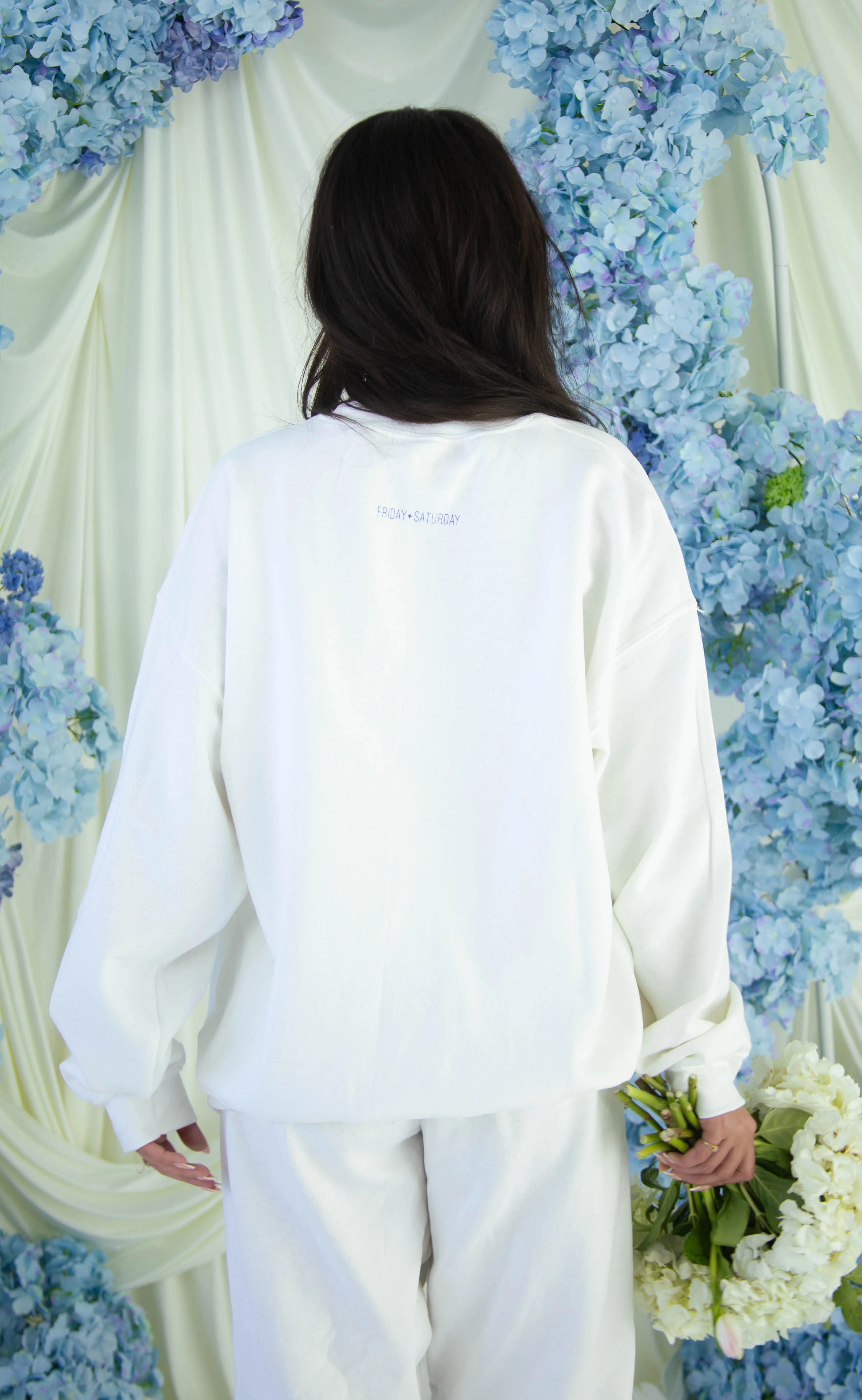 friday + saturday: going to the chapel sweatshirt - Image 4