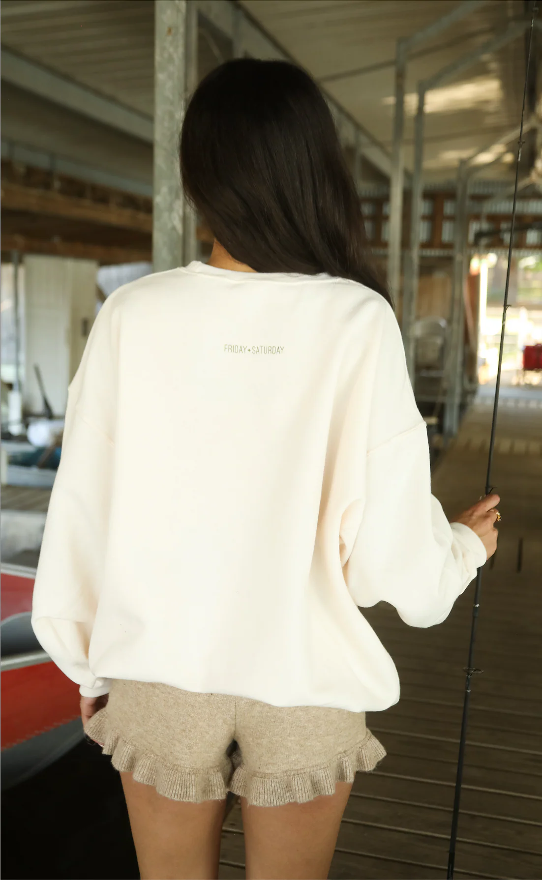 friday + saturday: gone fishin sweatshirt - Image 3