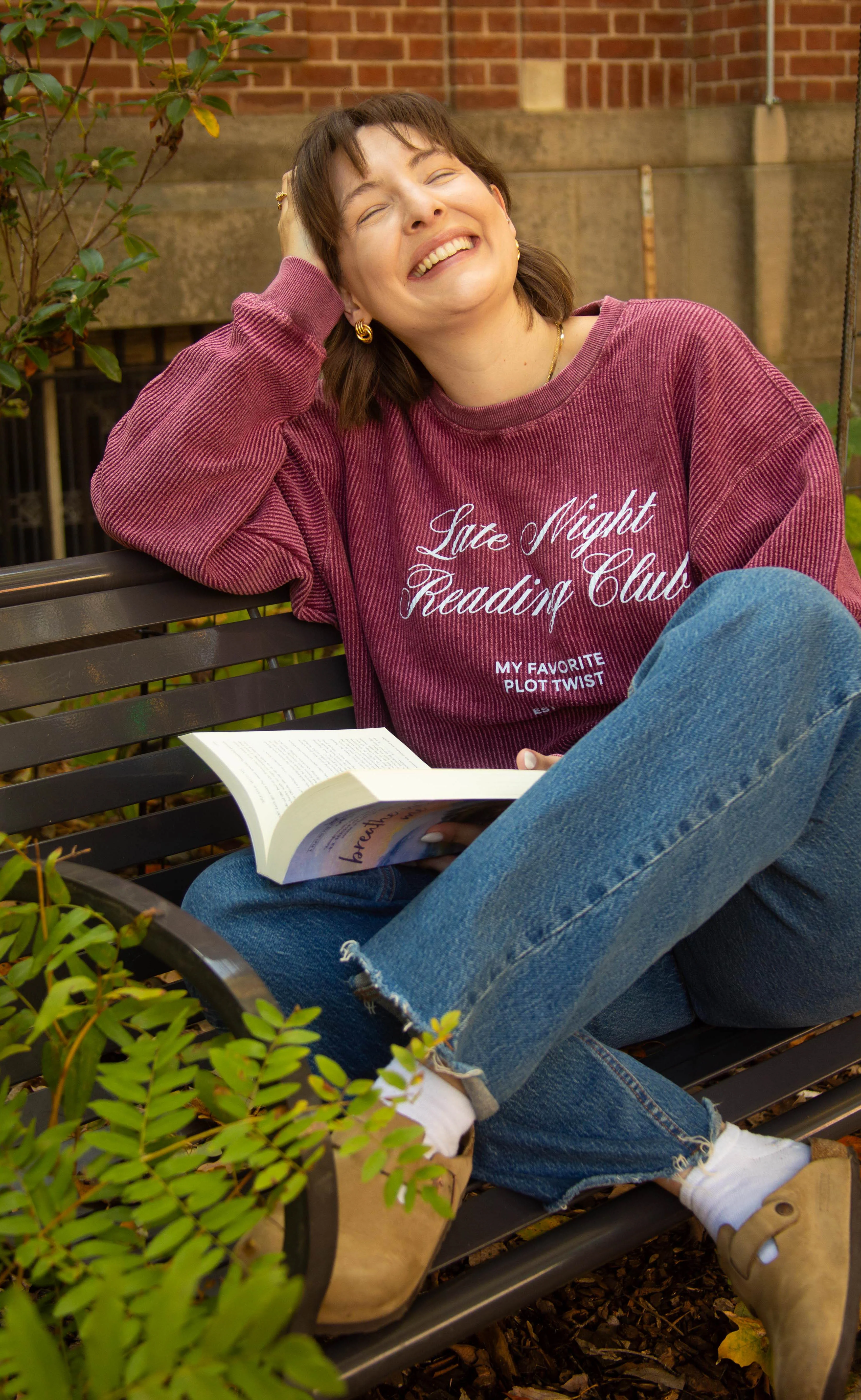 friday + saturday x jo johnson overby: late night reading club cord - Image 2