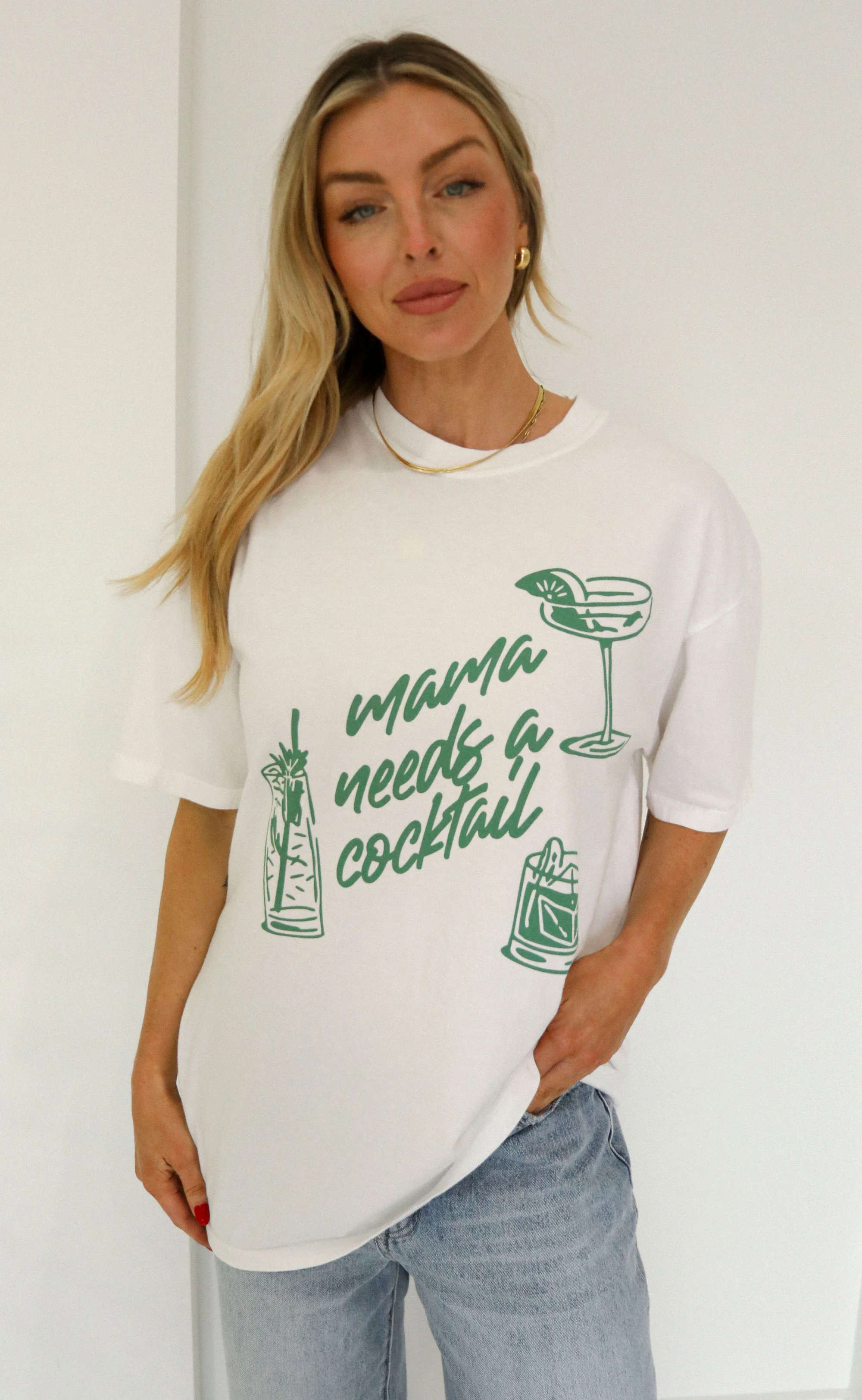 friday + saturday: mama needs a cocktail tee - Image 2