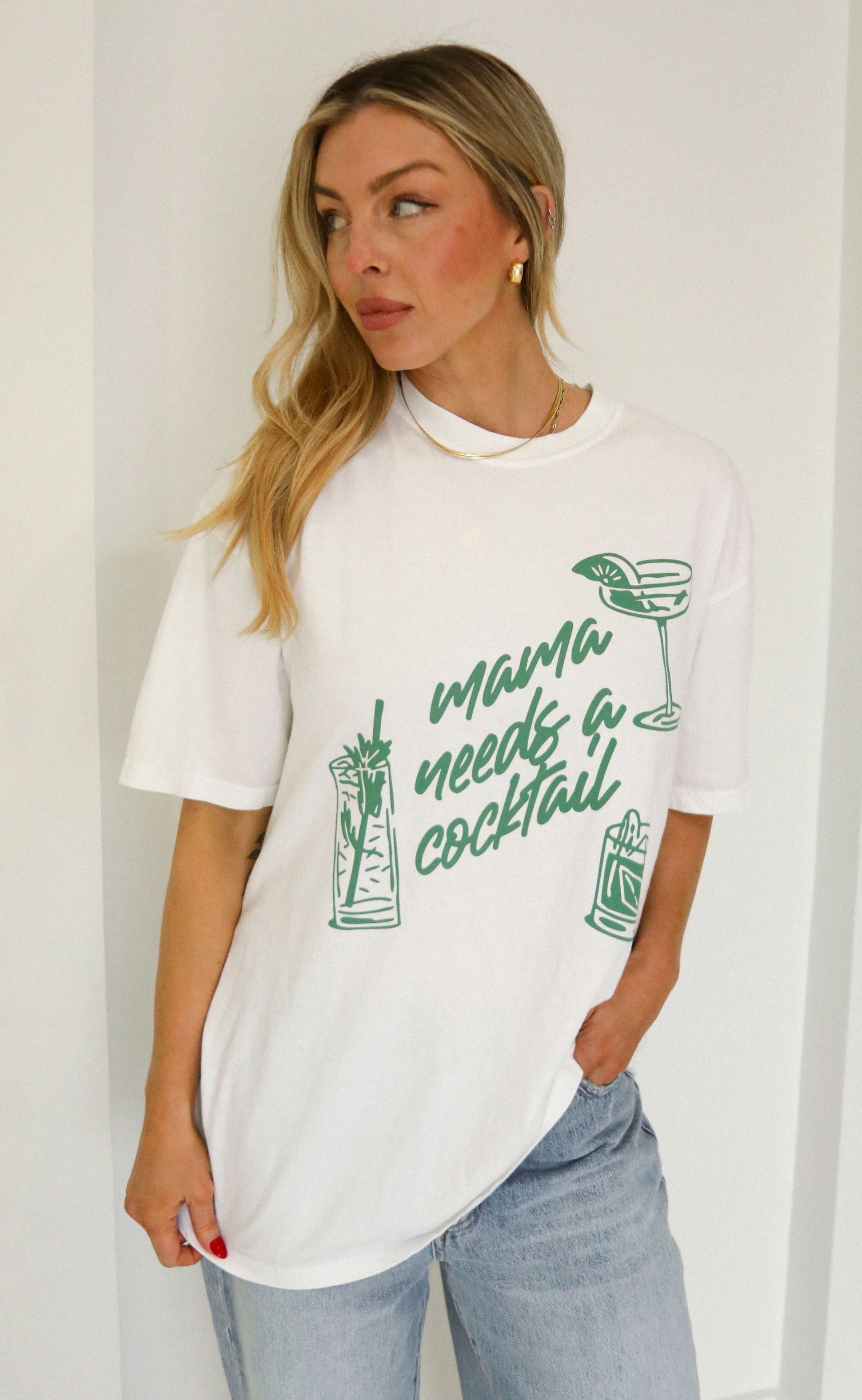 friday + saturday: mama needs a cocktail tee - Image 3
