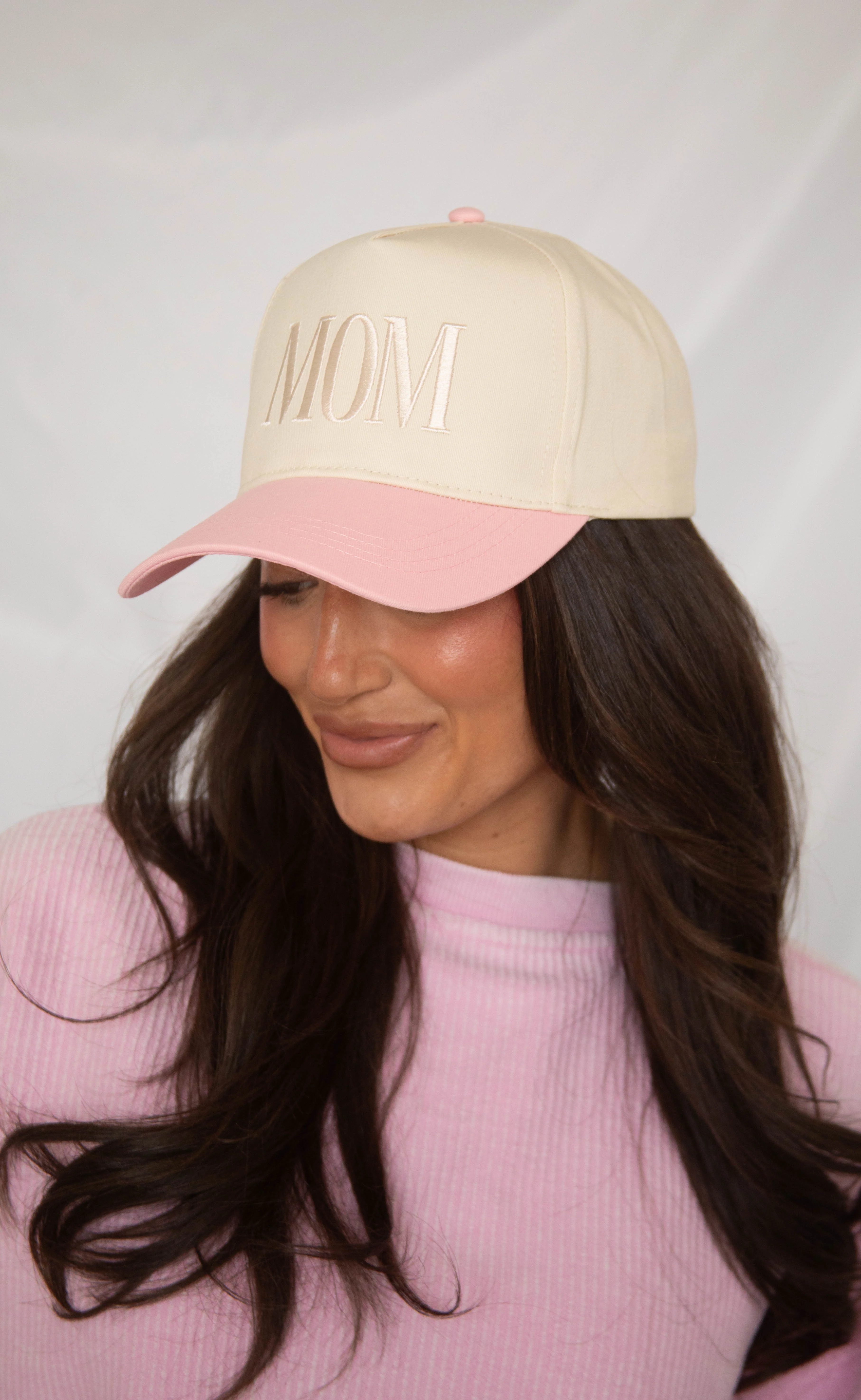 friday + saturday: mom trucker - pink