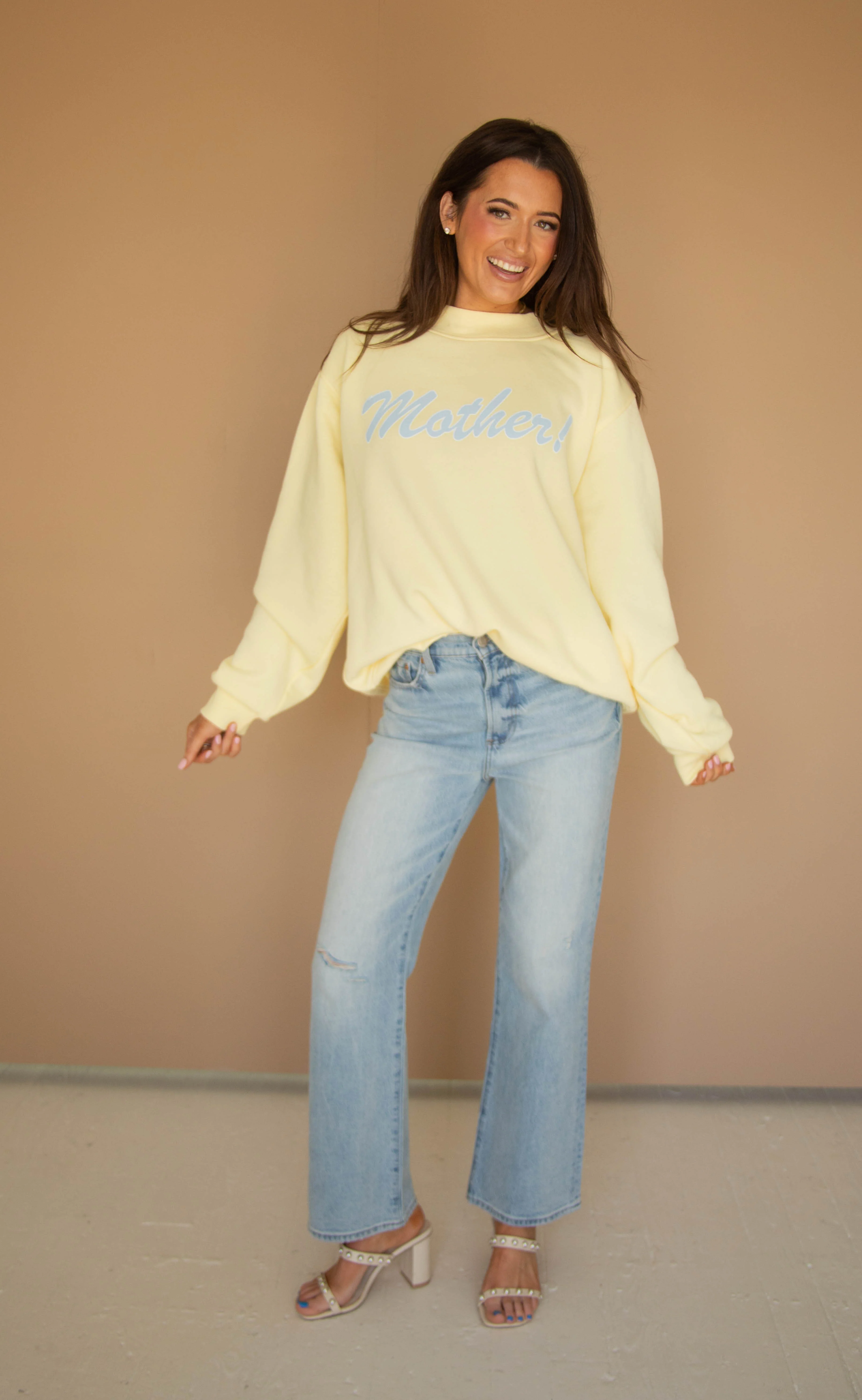 friday + saturday: mother mockneck - butter