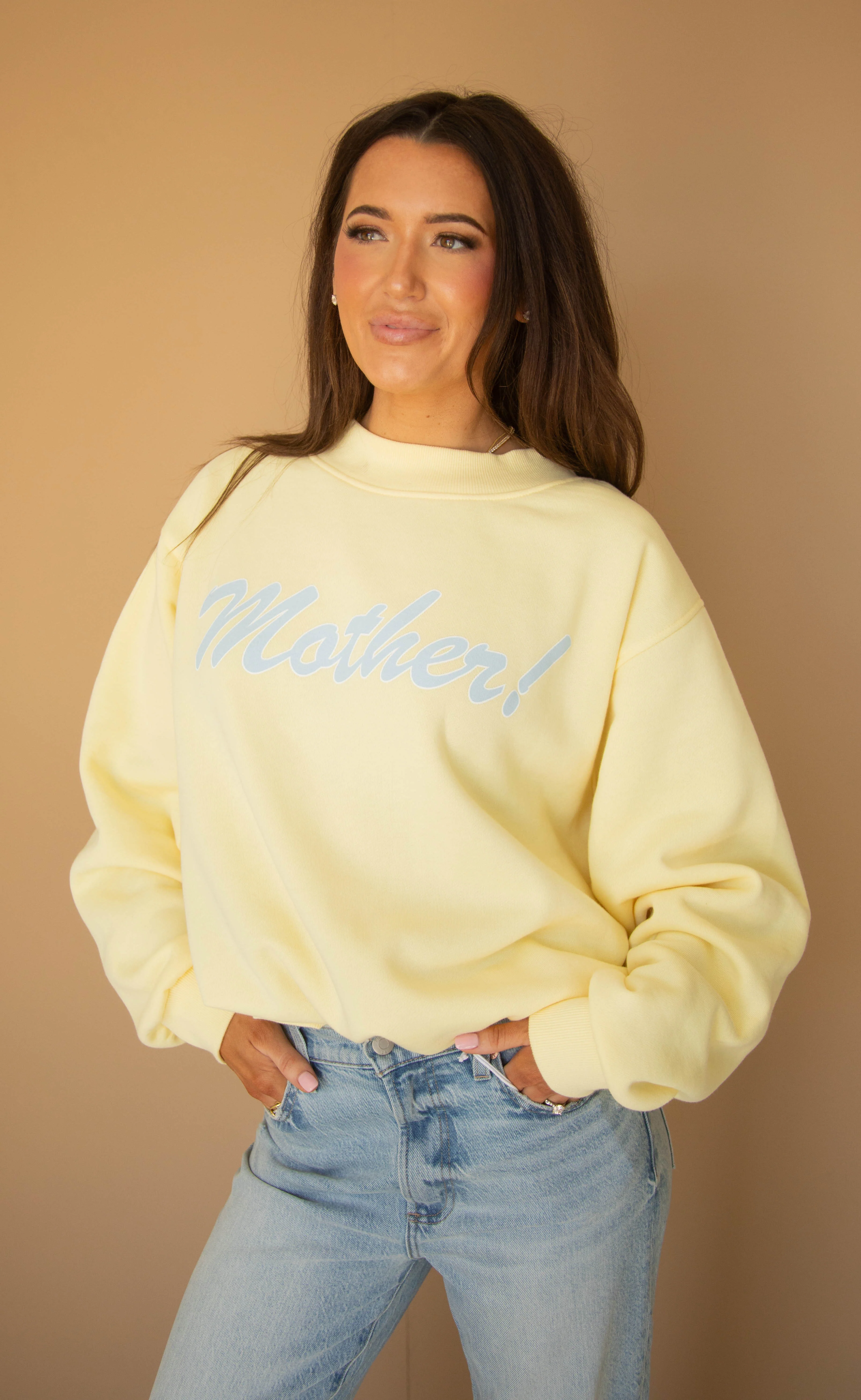 friday + saturday: mother mockneck - butter - Image 2